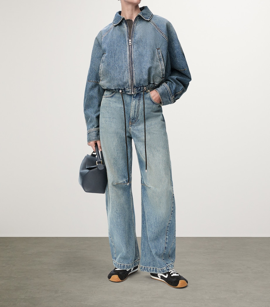 Balloon Denim Jacket WASHED DENIM Image 2