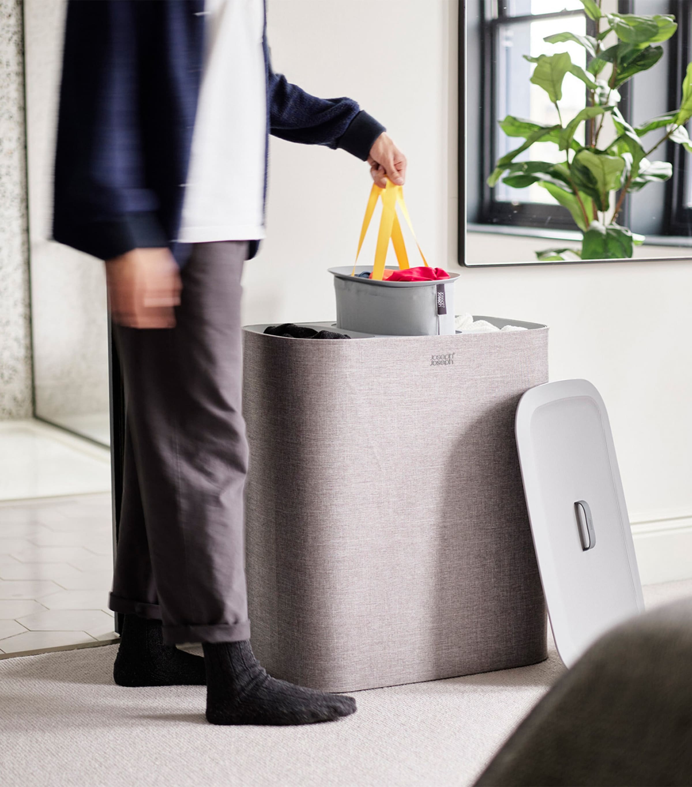 Tota Trio Laundry Basket (90L) GREY Image 2