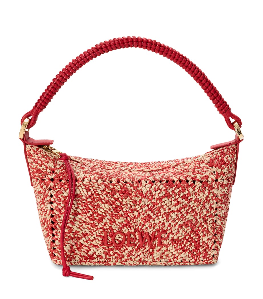 LOEWE x Paula’s Ibiza Raffia Cala Pouch Red Image 1