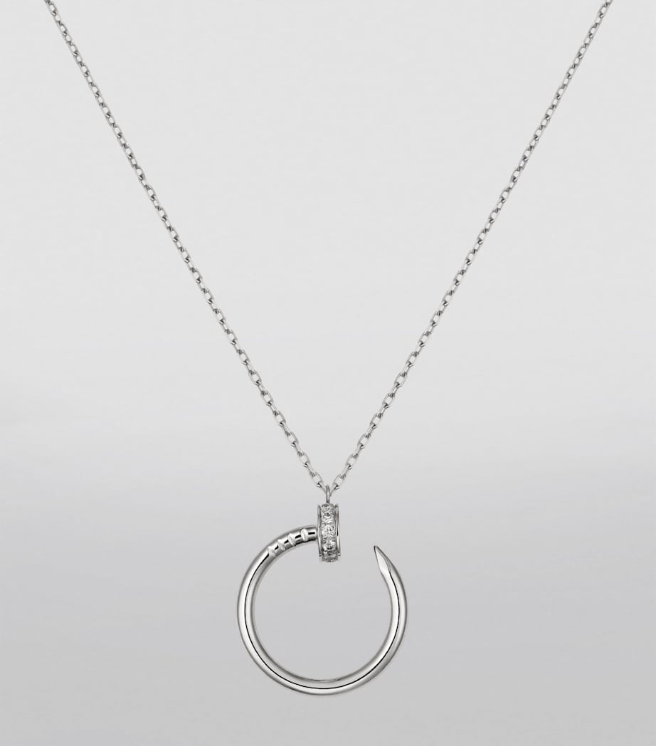 White Gold and Diamond Juste un Clou Necklace WHITE GOLD Image 3