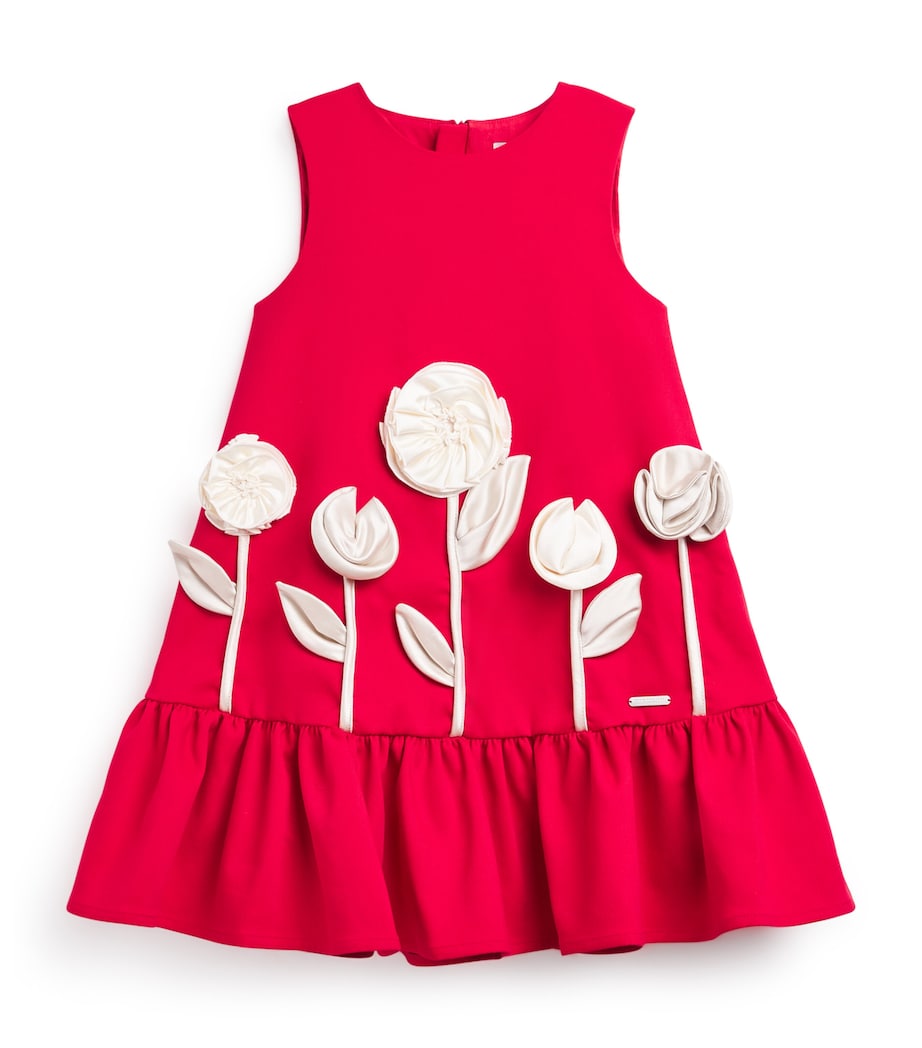 JESSIE AND JAMES Satin Walk In The Park Dress (3-8 Years) Red Image 1