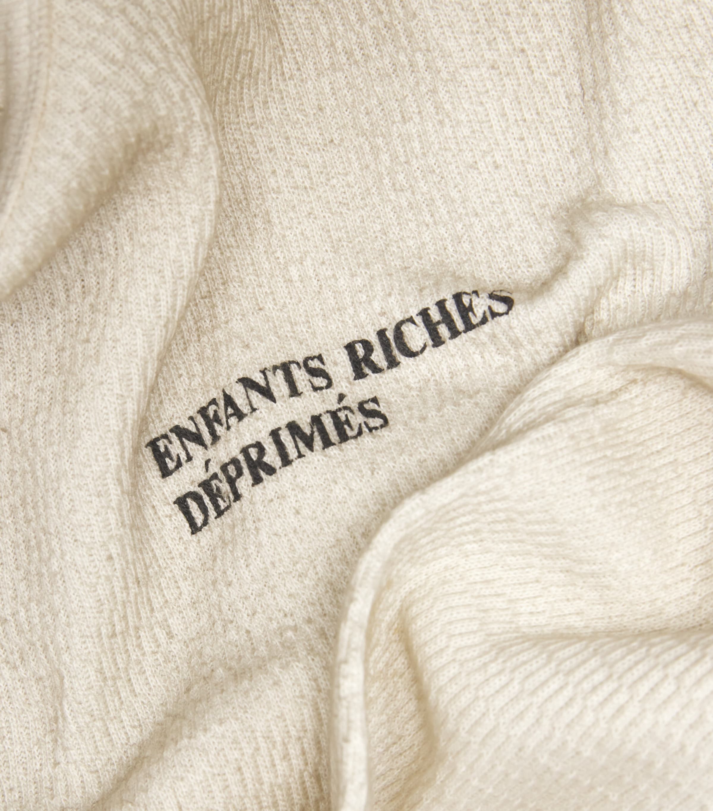 Distressed Logo Long-Sleeve T-Shirt DIRT WHITE Image 5