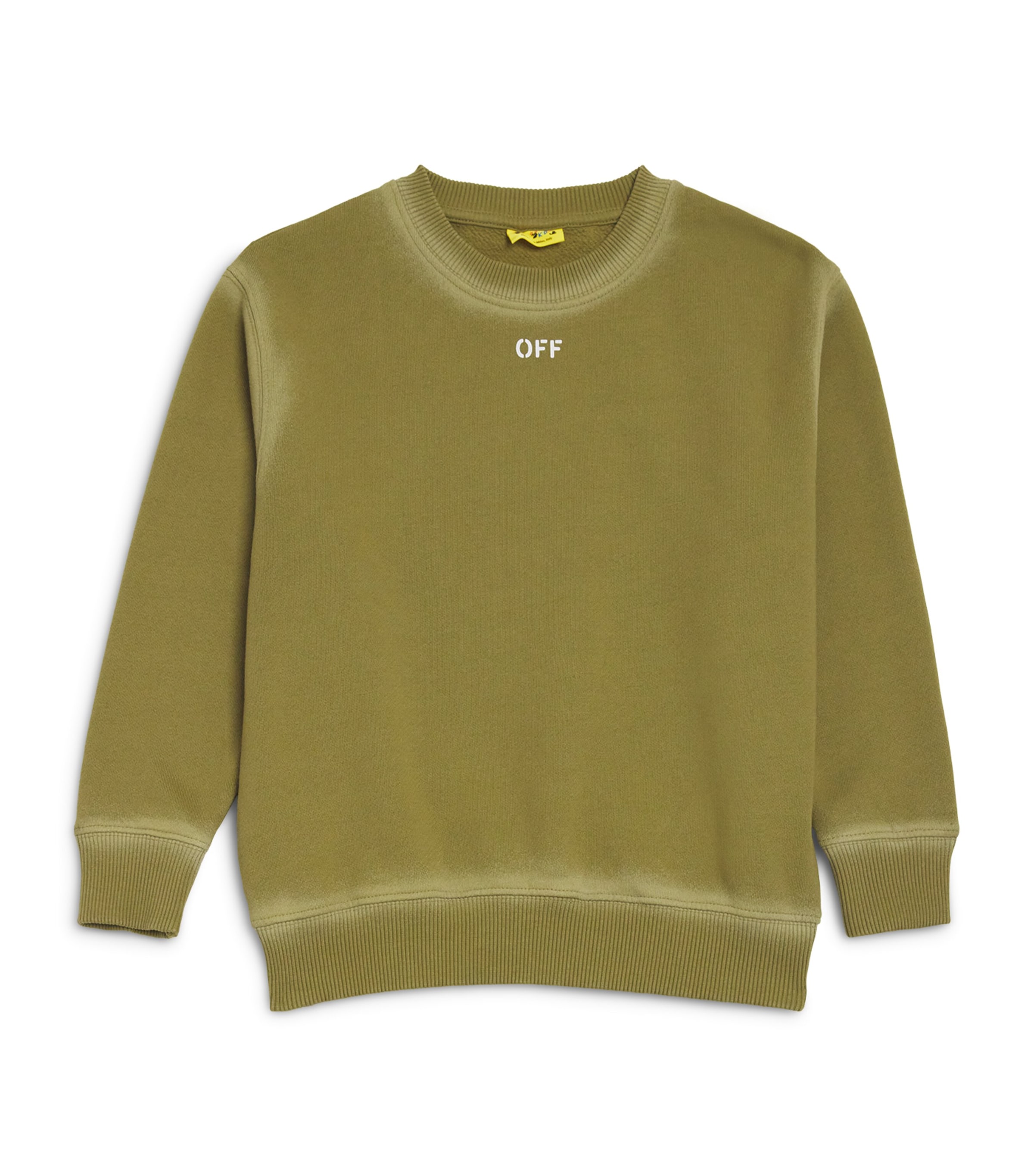 Shop Off-white Stamp Logo Sweatshirt In Green