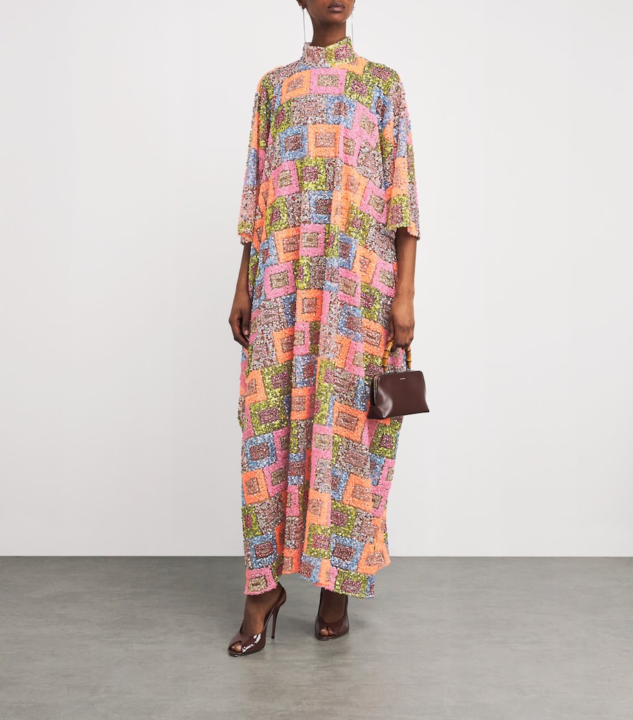 Sequinned Bermuda Kaftan MULTICOLOR Image 2
