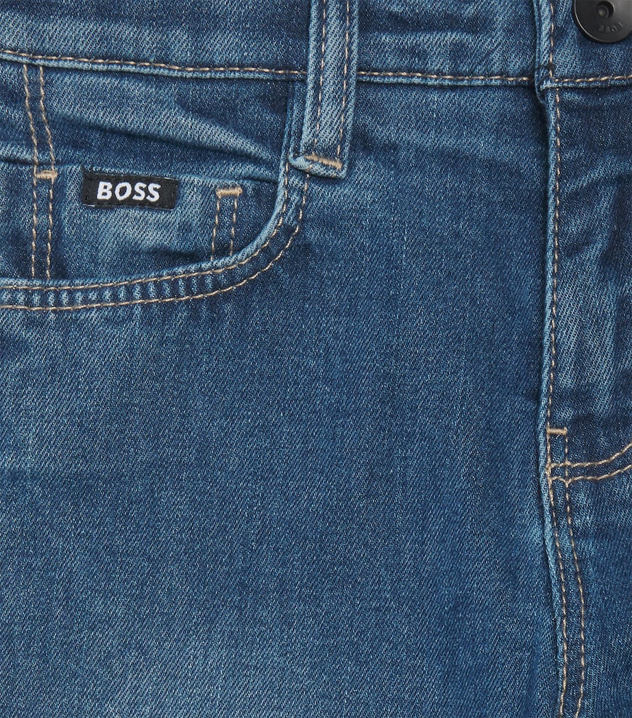BOSS Kidswear Straight Jeans (4-16 Years) Stone Pulv Image 2