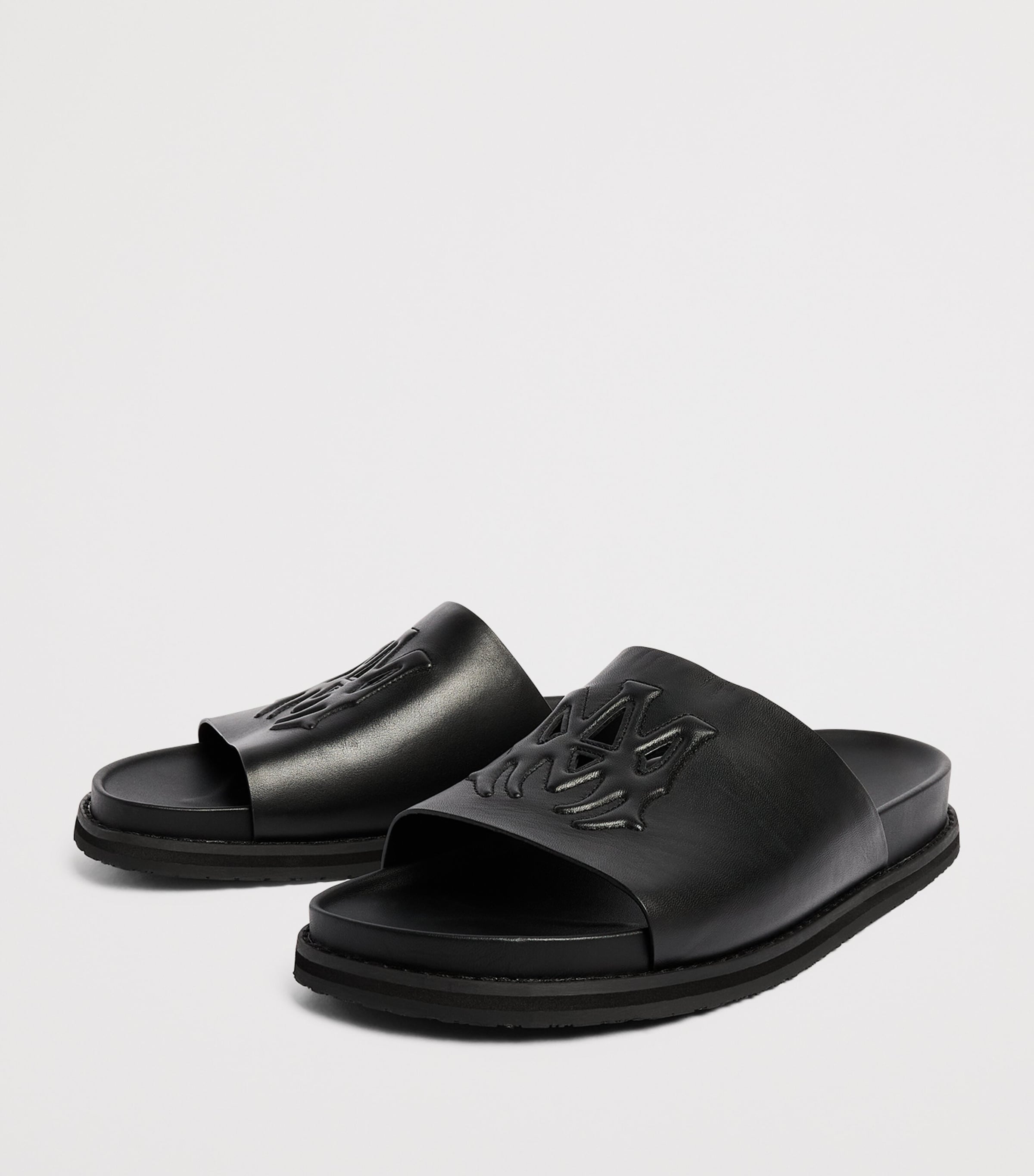 AMIRI Leather MA Sandals Black Image 2