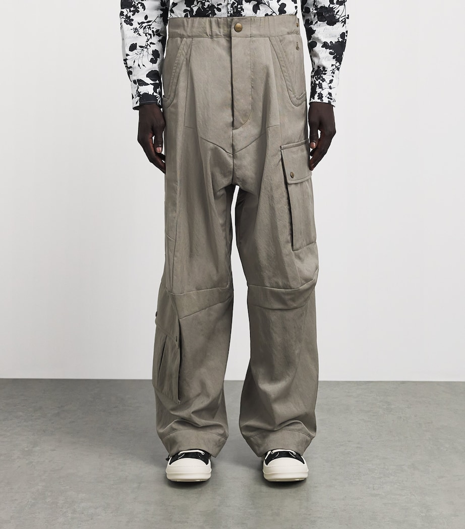Vivienne Westwood Mens Cabernet Cargo Trousers Taupe Image 4