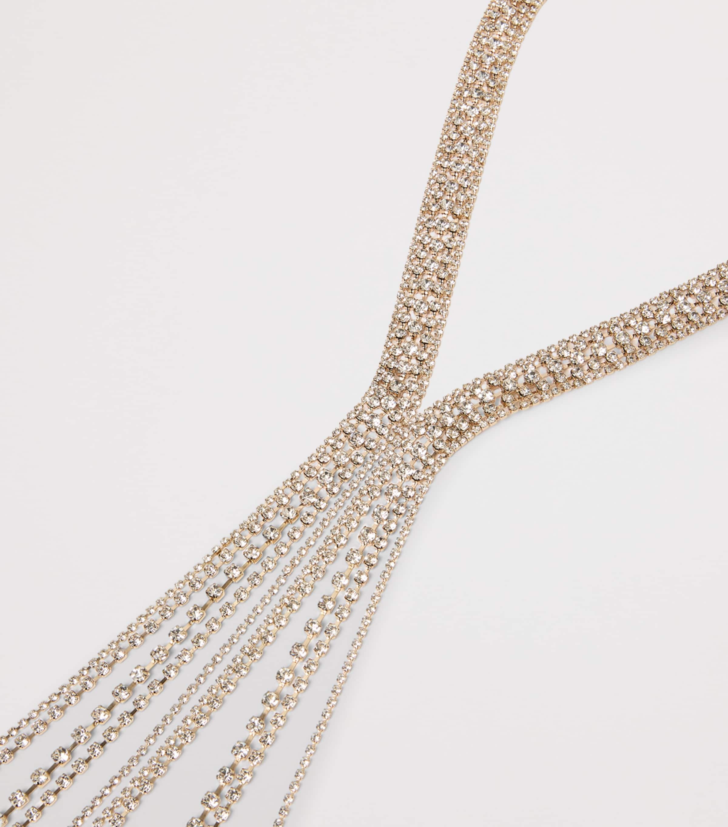 Marina Rinaldi Rhinestone-Embellished Strand Necklace Crystal Image 4