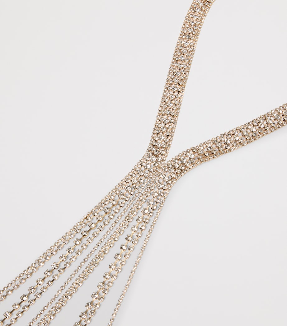 Marina Rinaldi Rhinestone-Embellished Strand Necklace Crystal Image 4