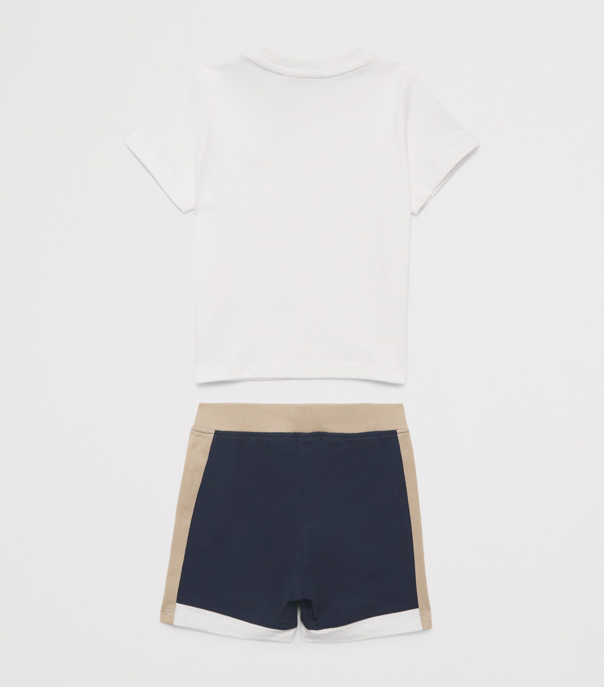 BOSS Kidswear Logo T-Shirt and Shorts Set (3-18 Months) White Image 2