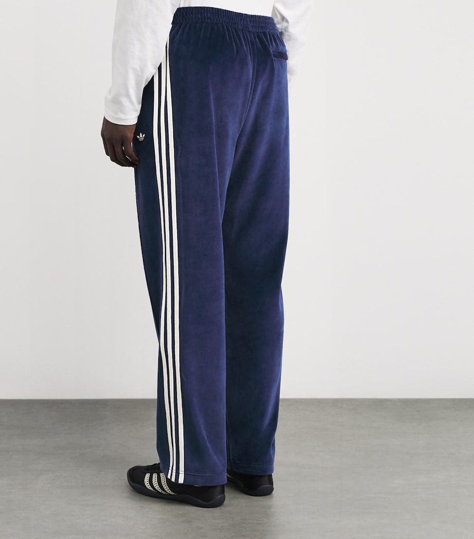 x Wales Bonner Velour Track Pants BLUE Image 4