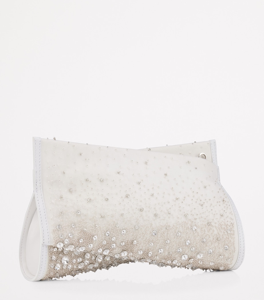 Loubitwist Silk Embellished Clutch Bag W396 Image 2