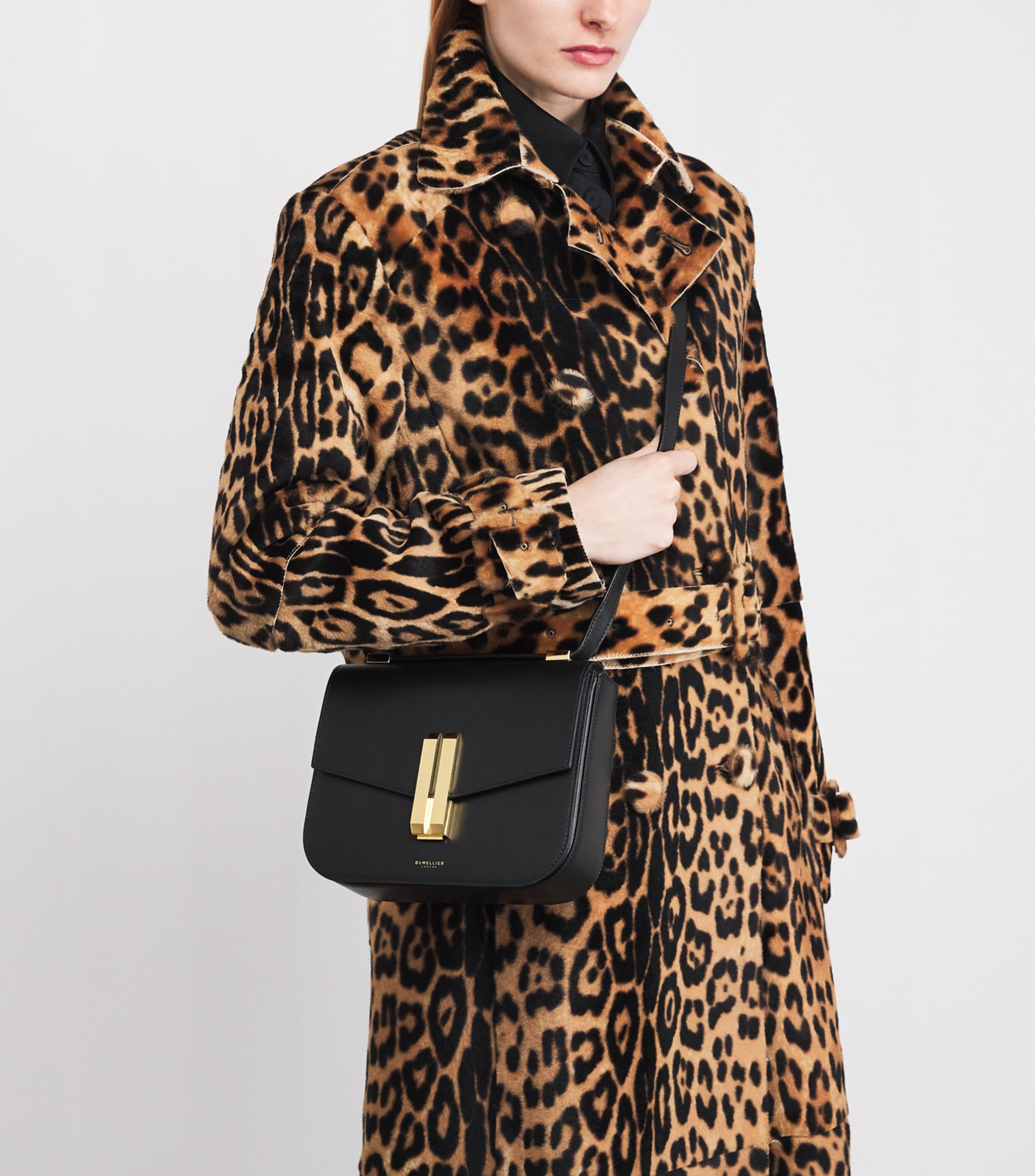 Leather Vancouver Cross-Body Bag BLACK Image 5