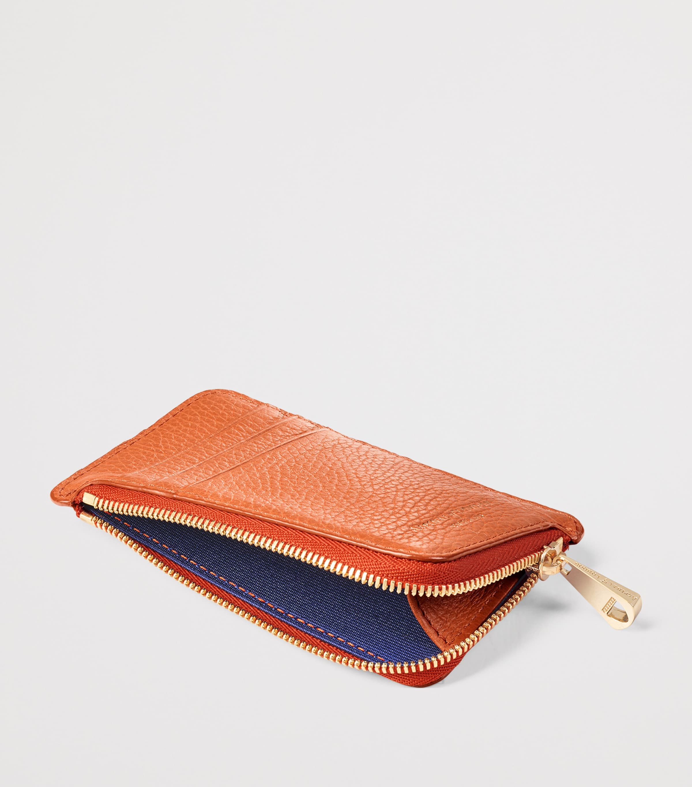 Aspinal Of London Leather Small Zipped Purse Marmalade Image 6
