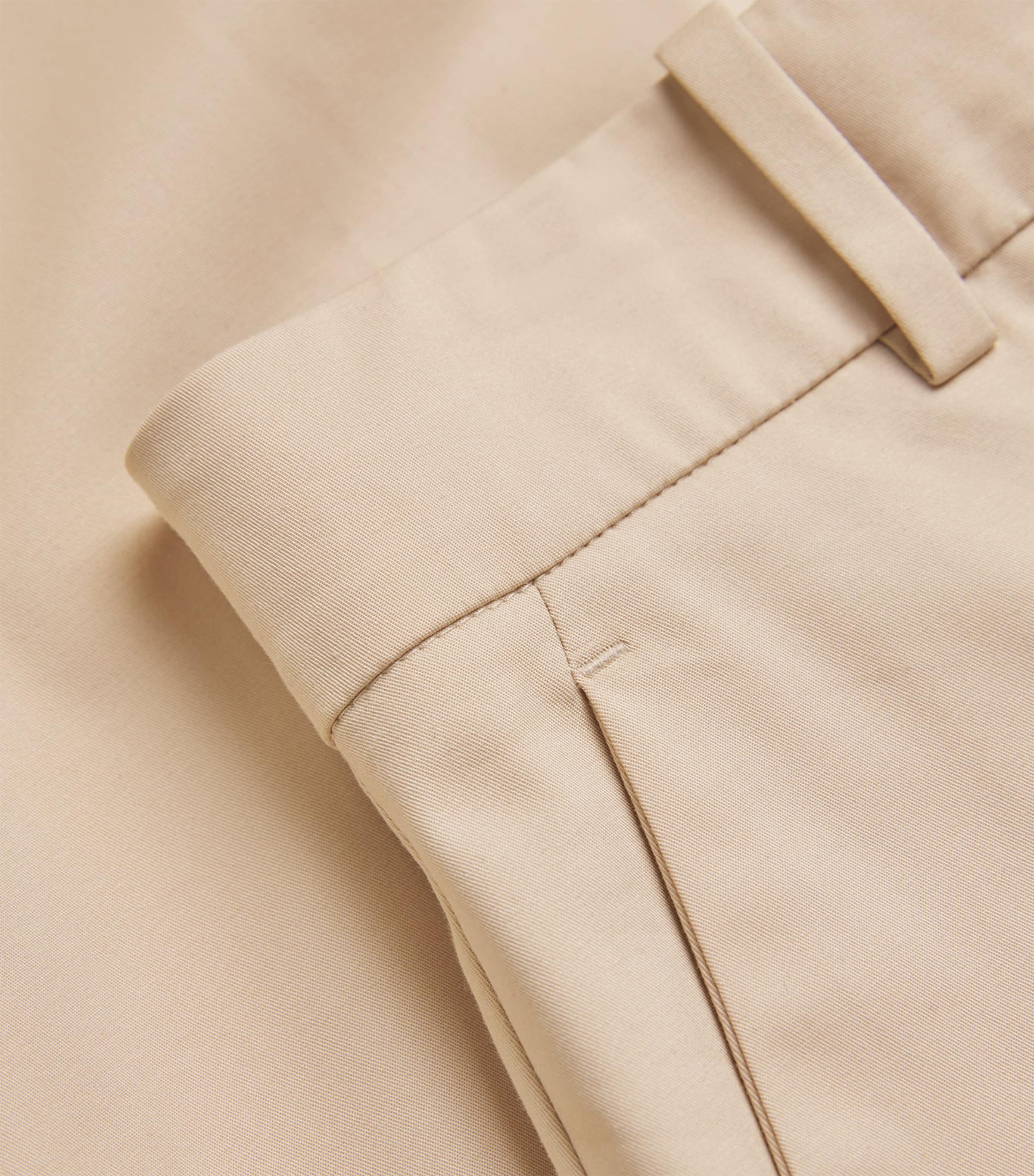 Cotton-Blend Straight Trousers SABBIA Image 5