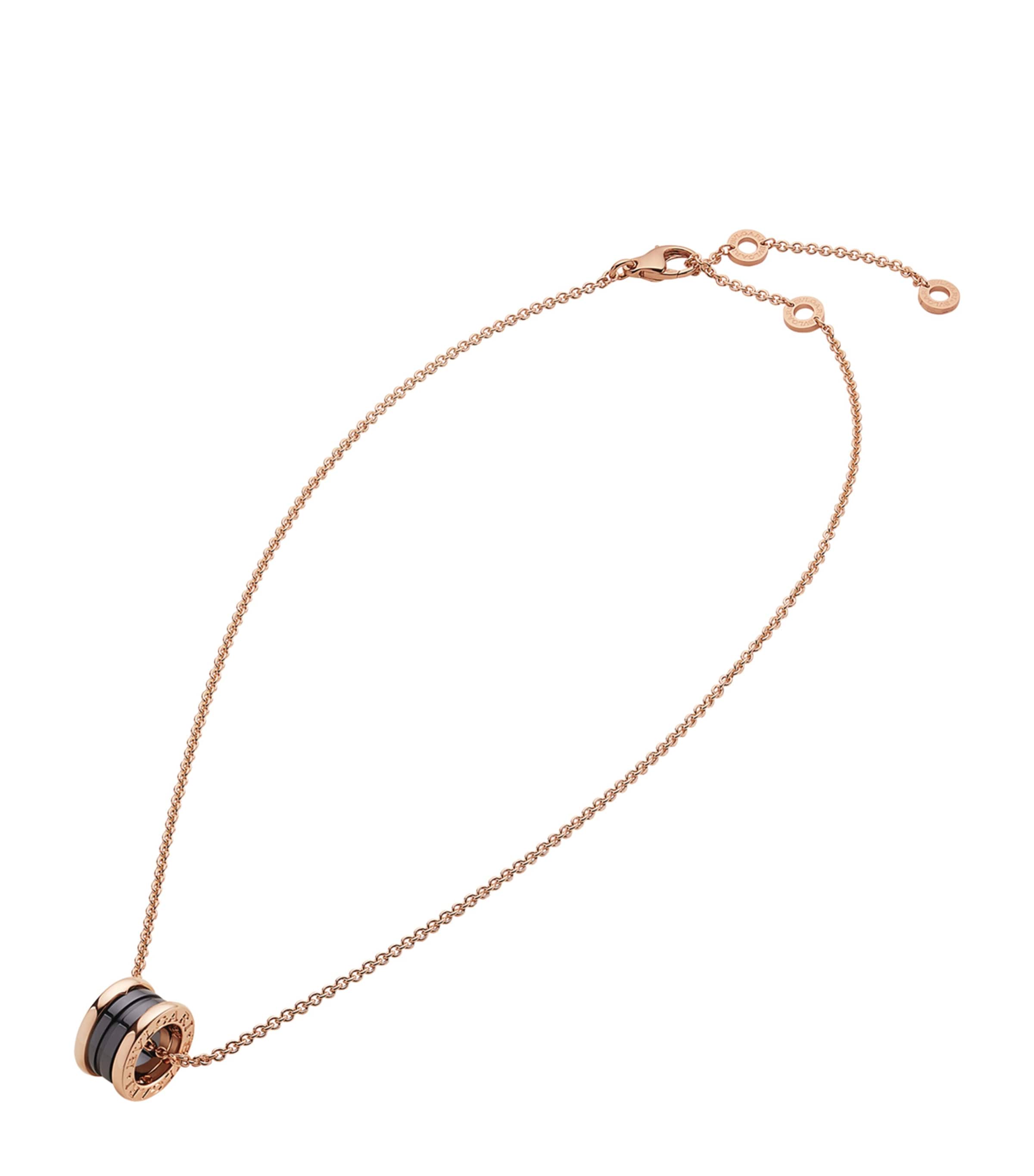 Rose Gold And Ceramic B.zero1 Necklace PINK GOLD Image 1