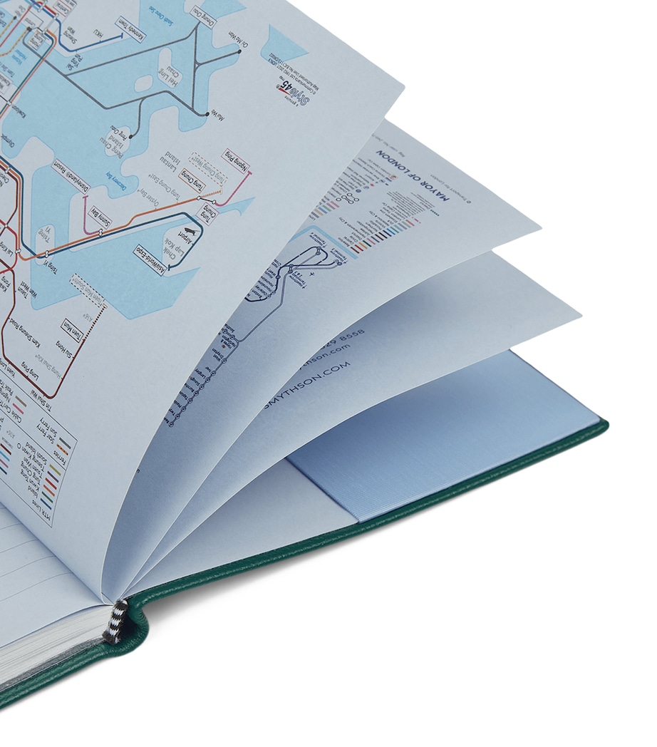 Leather Soho A5 2026 Diary FOREST GREEN Image 7