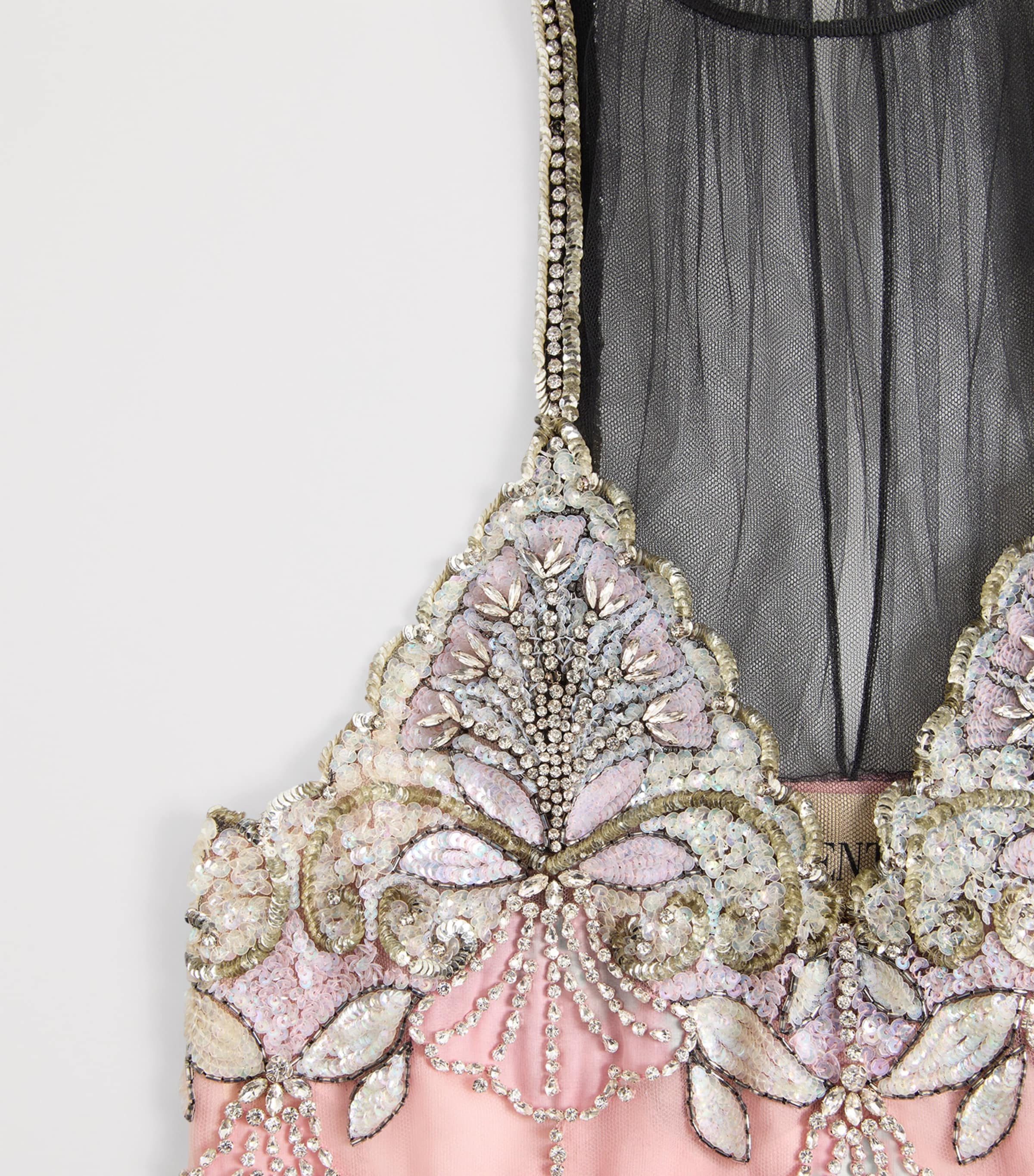 Valentino Womens Embellished Tulle Gown Cuz Image 7