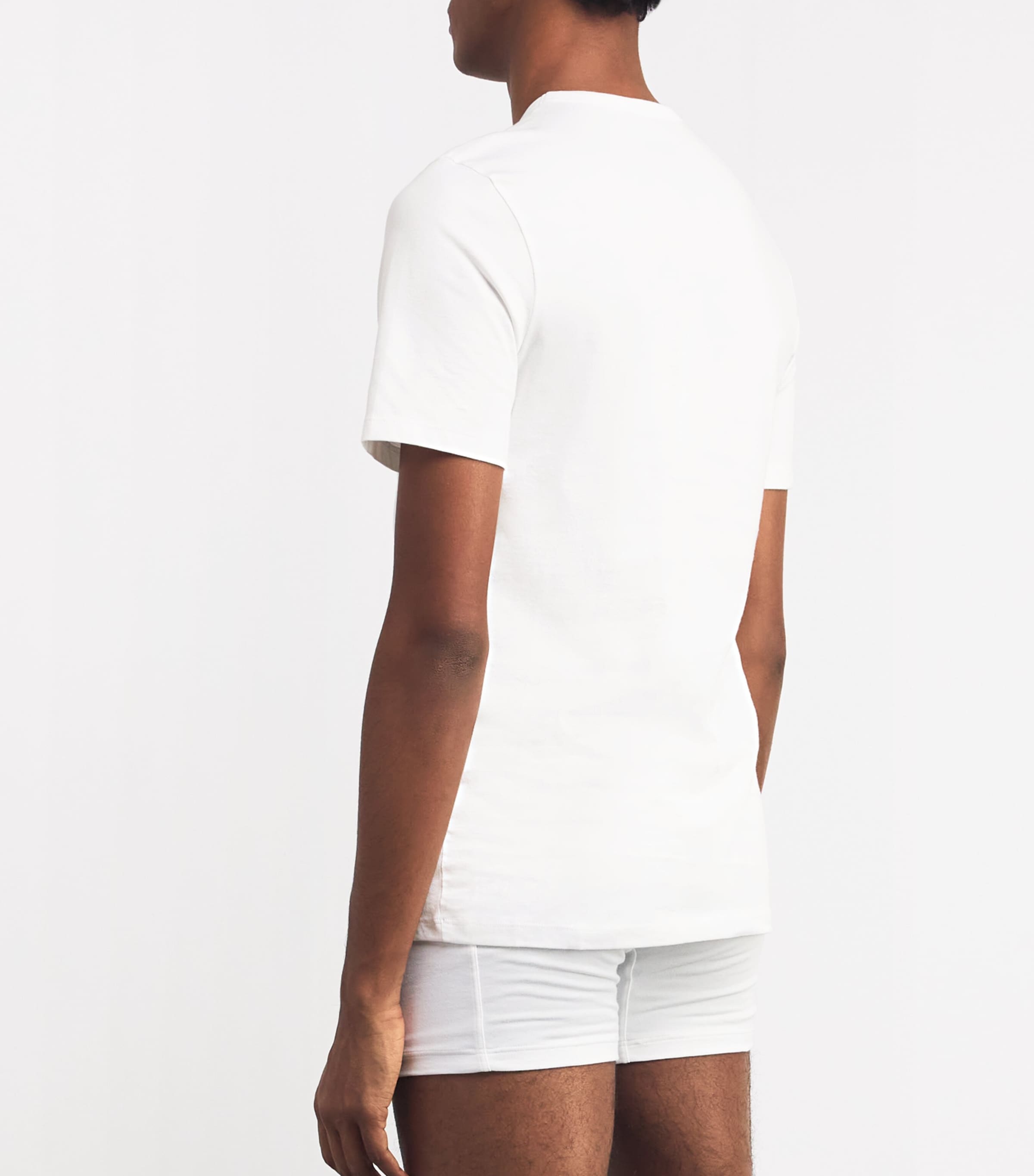 Cotton Logo T-Shirt (Pack of 3) 100-WHITE Image 3