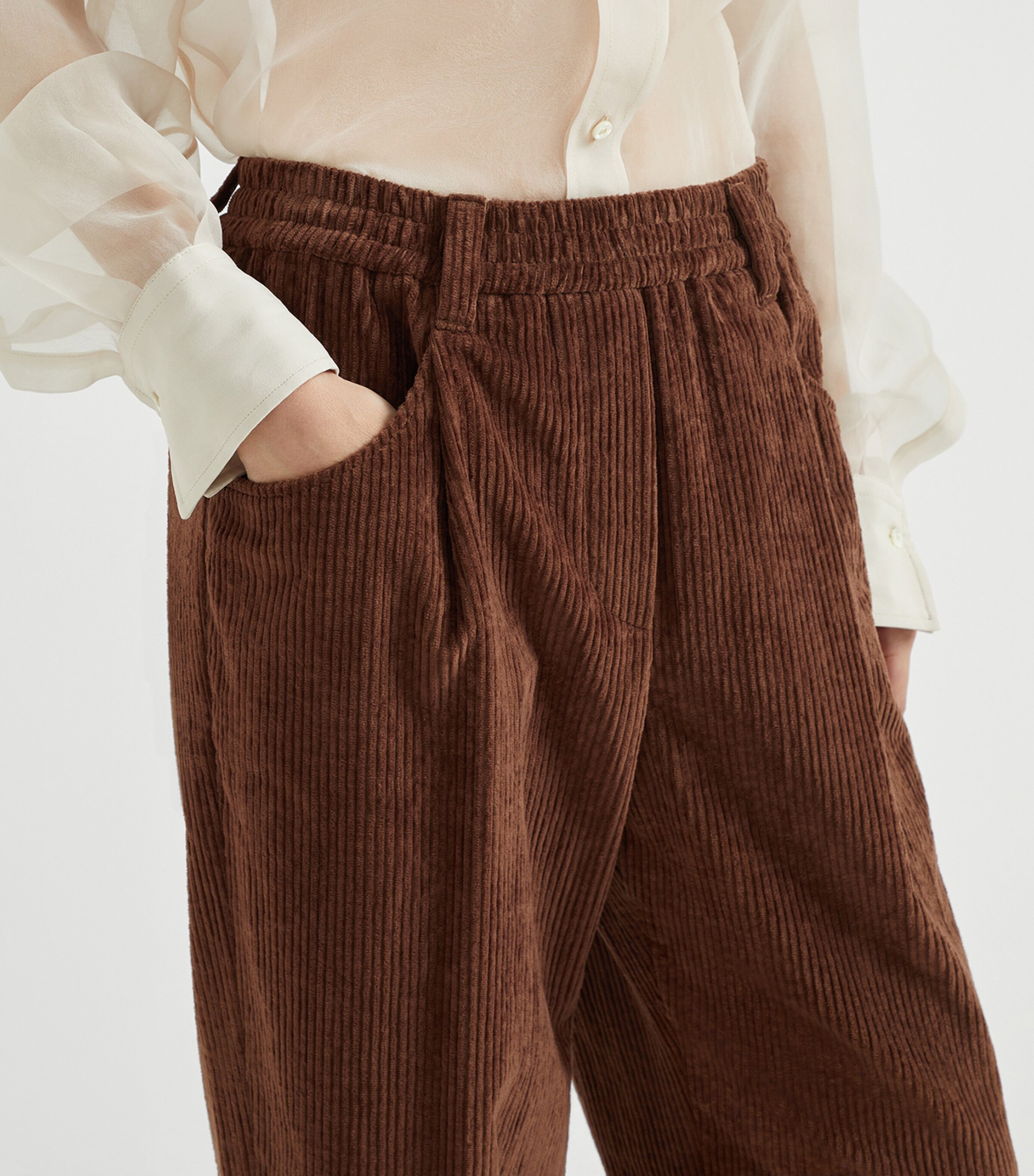 Corduroy Baggy Trousers C4413 Image 5