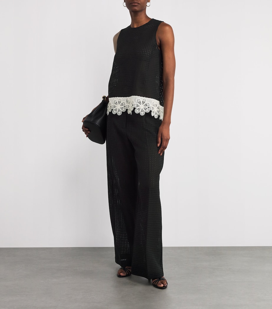 Crochet La Scala Trousers BL01 SOLID Image 2