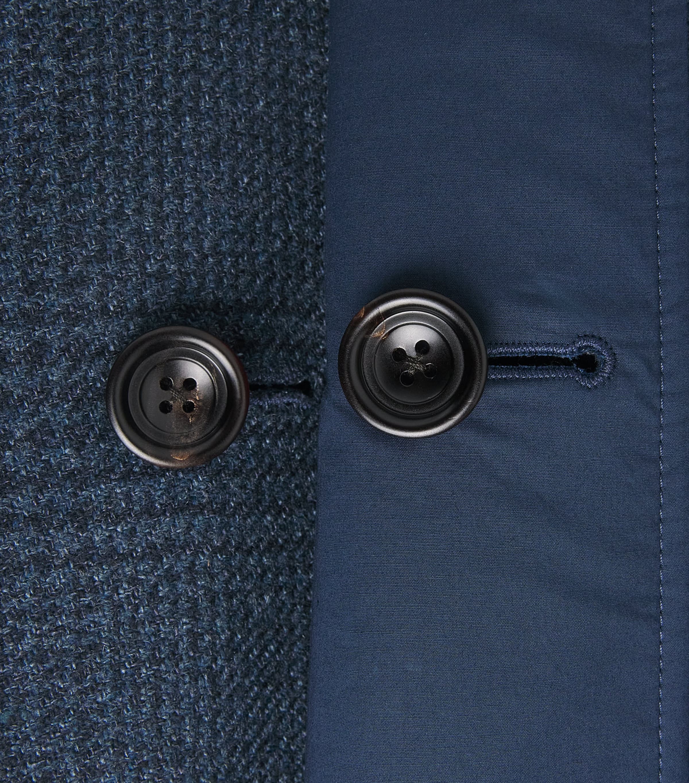 Reversible Water-Repellent Overcoat BRIGHT NAVY/NAVY Image 5