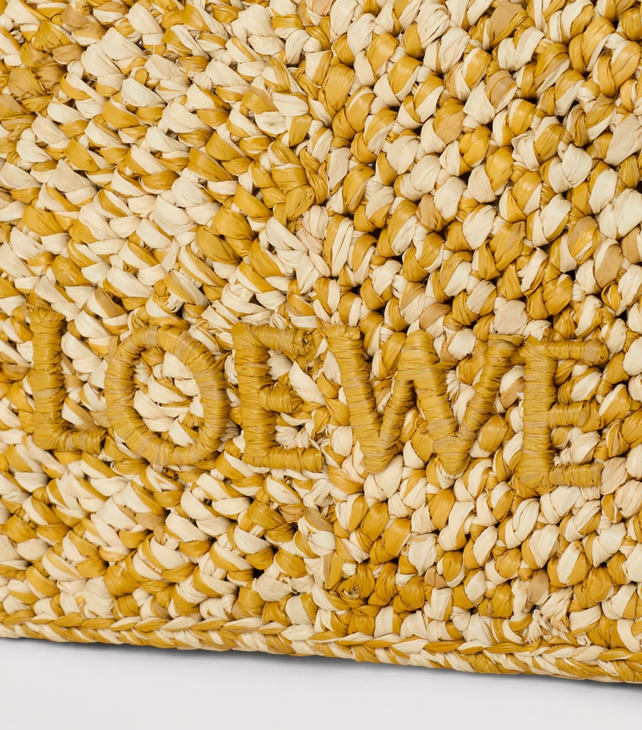 LOEWE x Paula’s Ibiza Raffia Cala Pouch Mustard Image 8