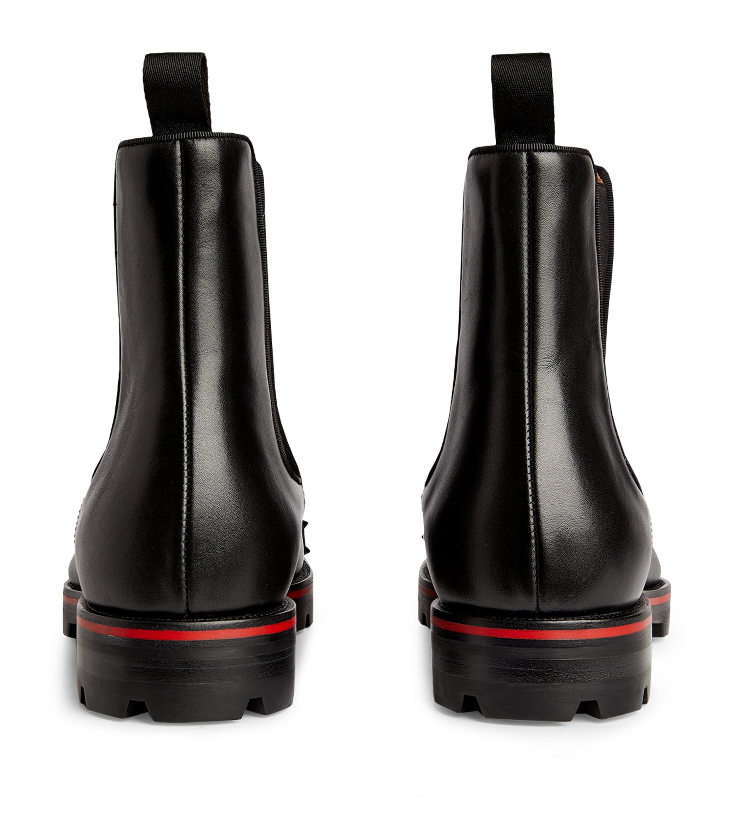 送料関税込み★Christian Louboutin★Melon-spikes レザーブーツ Melon Spikes - Low boots - Calf leather and spikes - Black