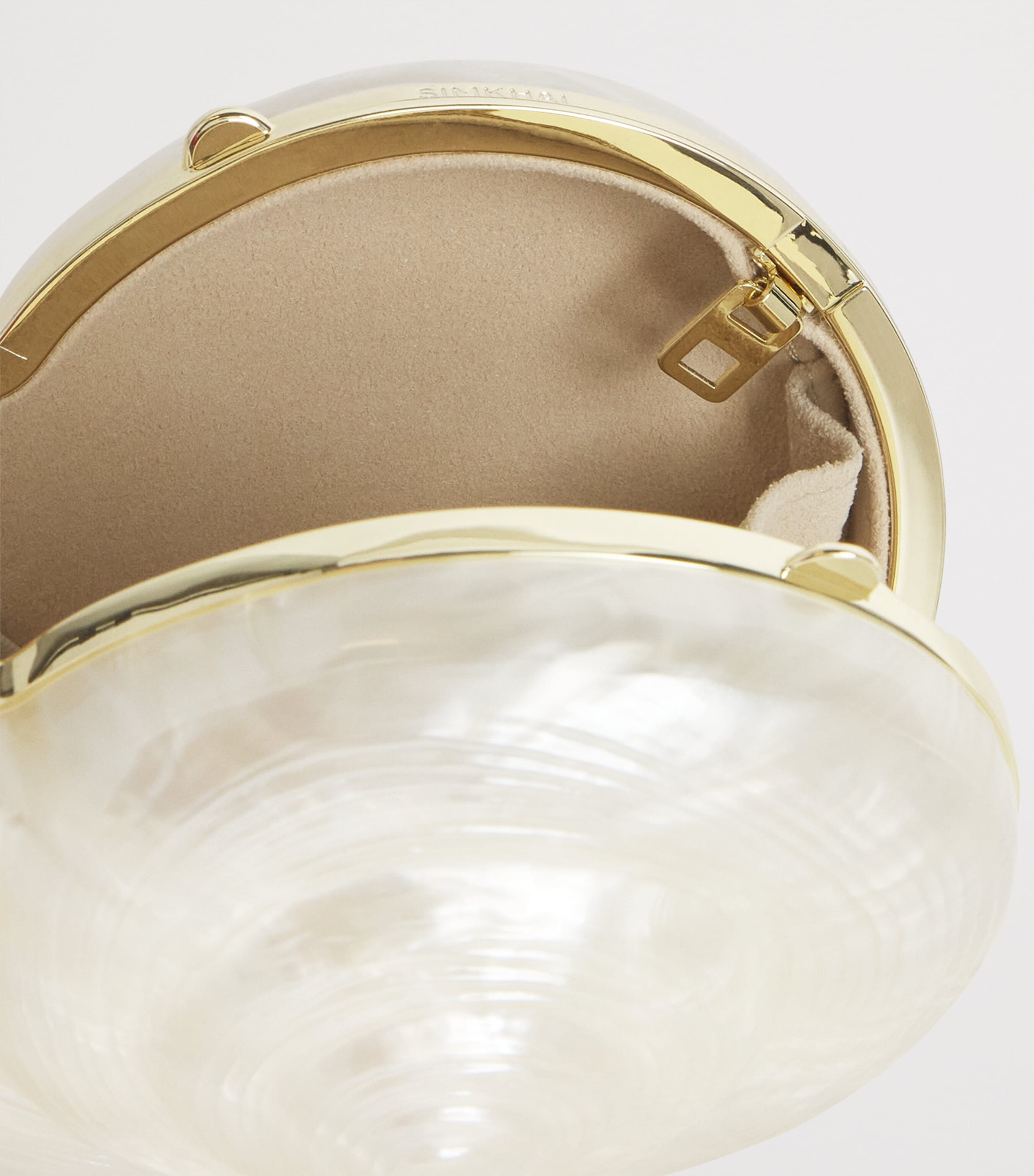 Simkhai Shell Marion Clutch Bag Pearl Image 5