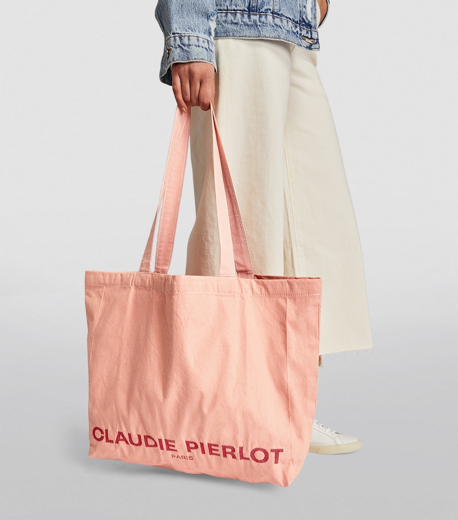 Logo Tote Bag PALE PINK Image 5