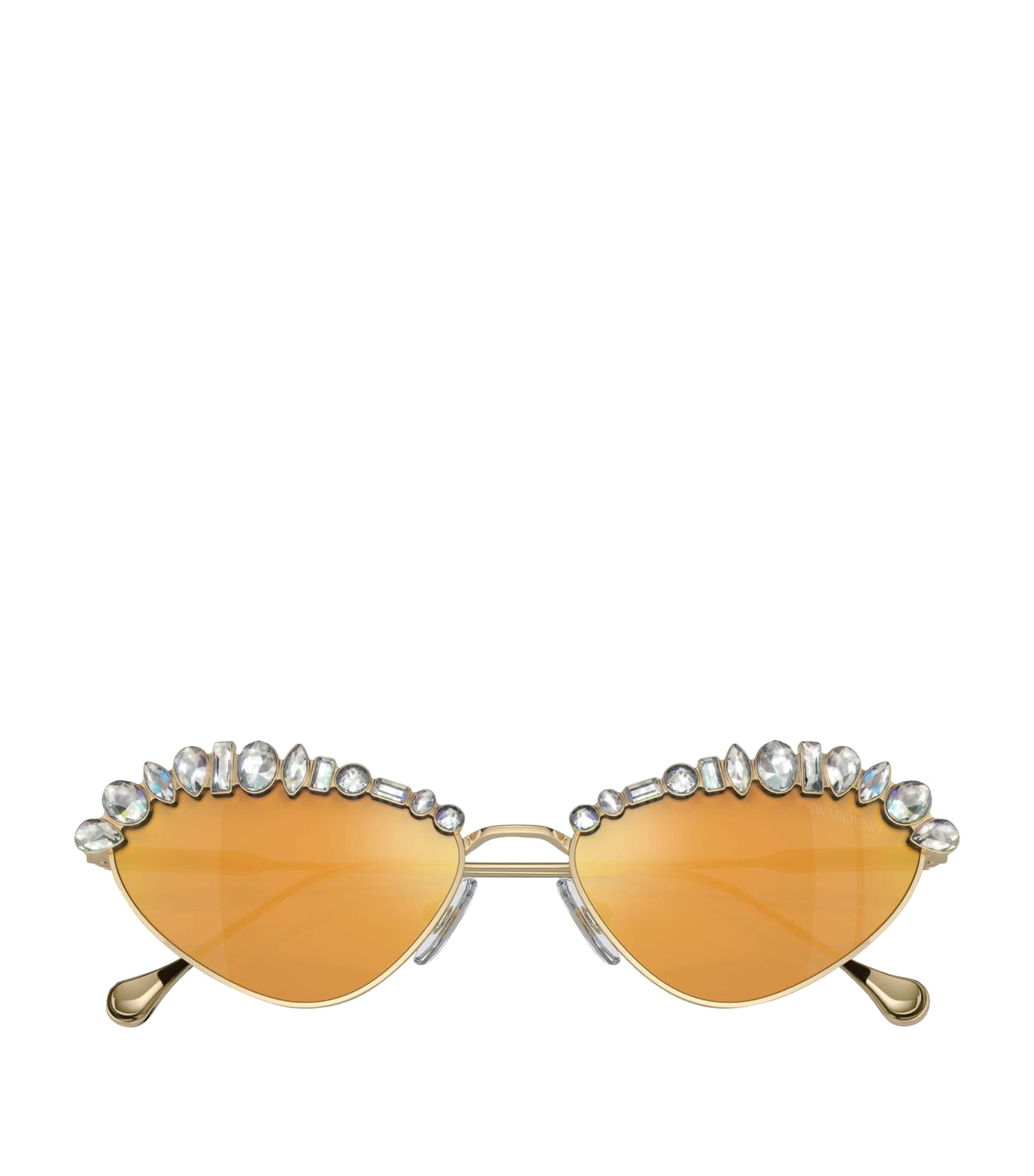 Crystal-Embellished Cat-Eye Sunglasses 40137P Image 5