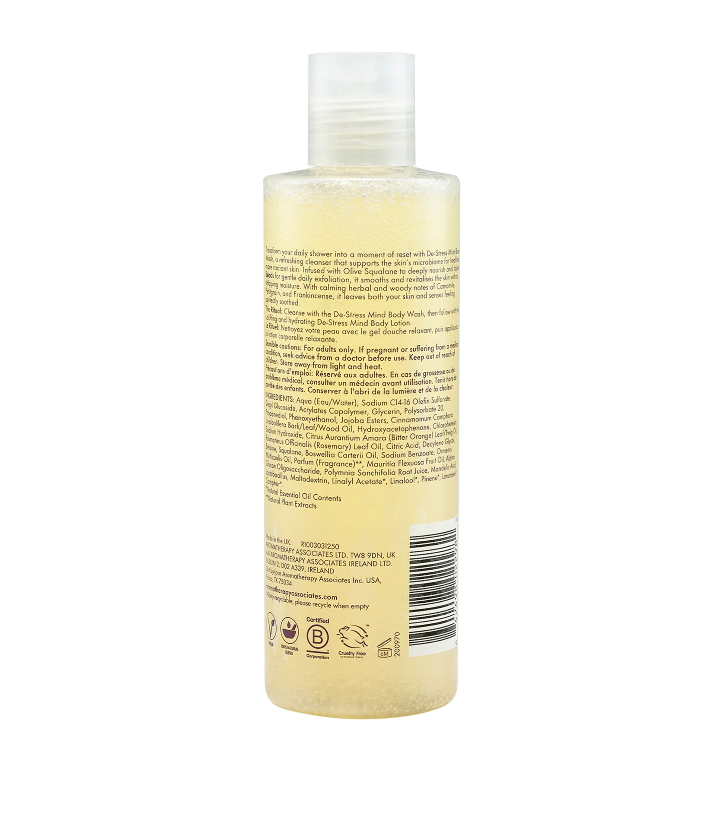 De-Stress Mind Body Wash (250ml) NO COLOUR Image 2