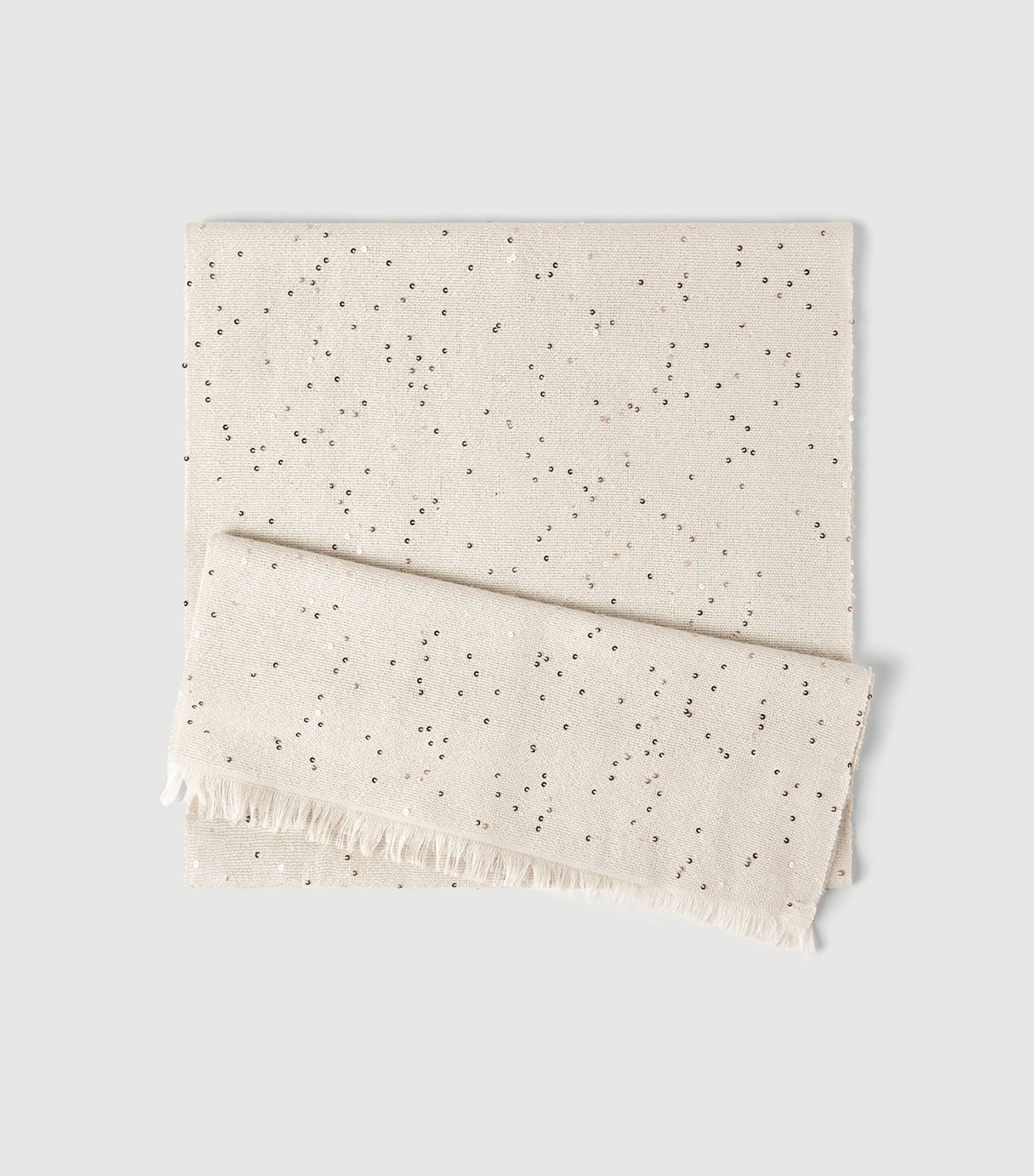 Brunello Cucinelli Womens Cashmere-Silk Embellished Scarf Image 3