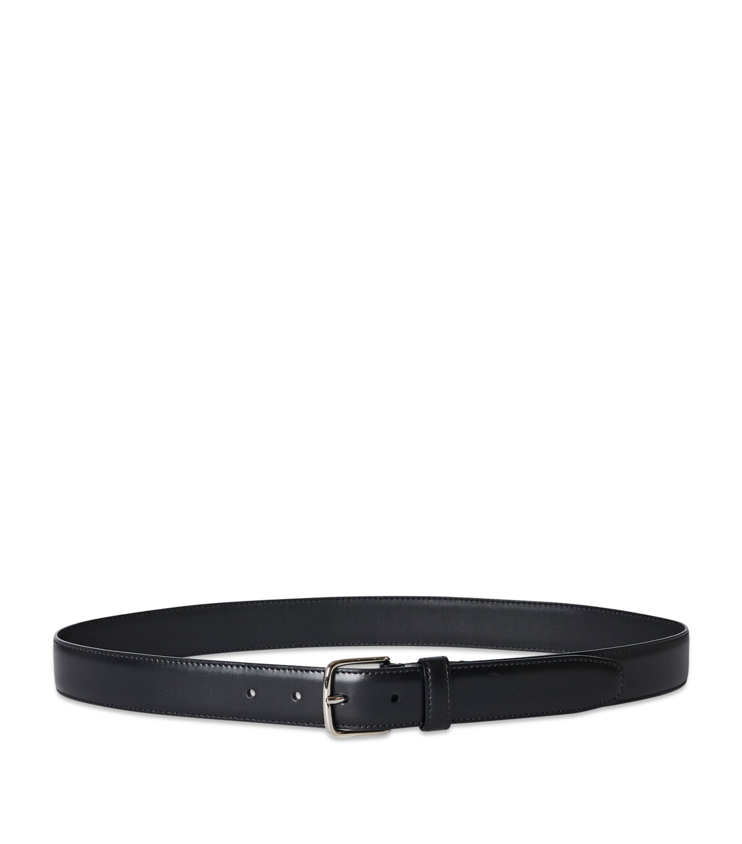 The Row Classic Leather Belt In Black