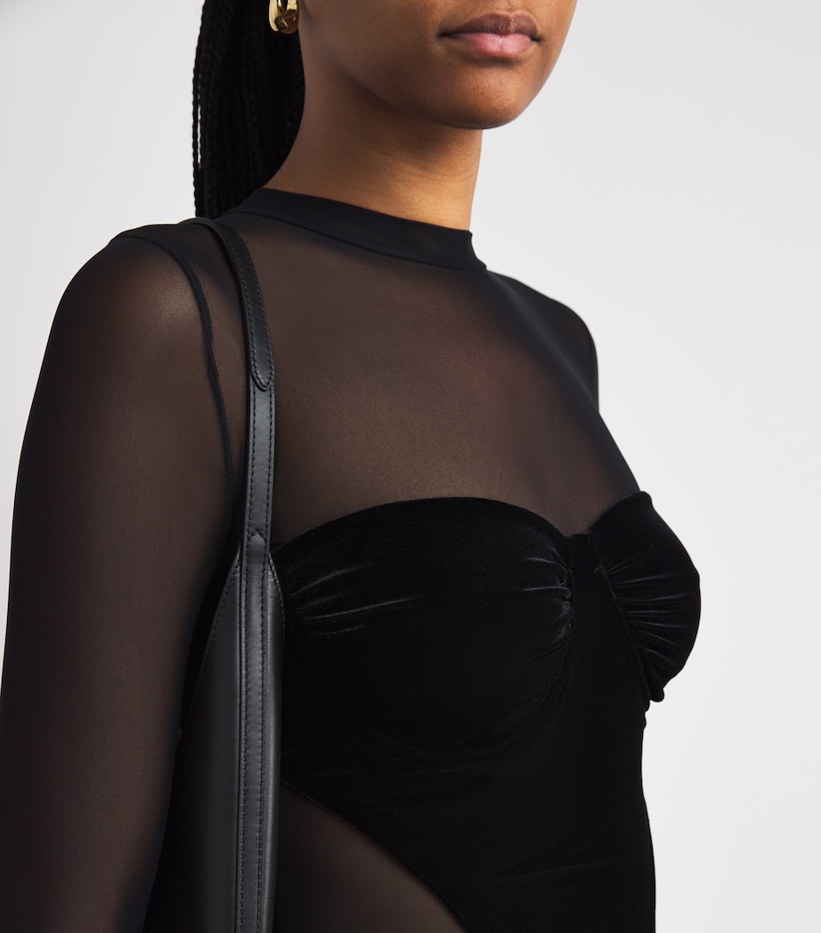 Maybe Later Thong Bodysuit BLACK Image 6