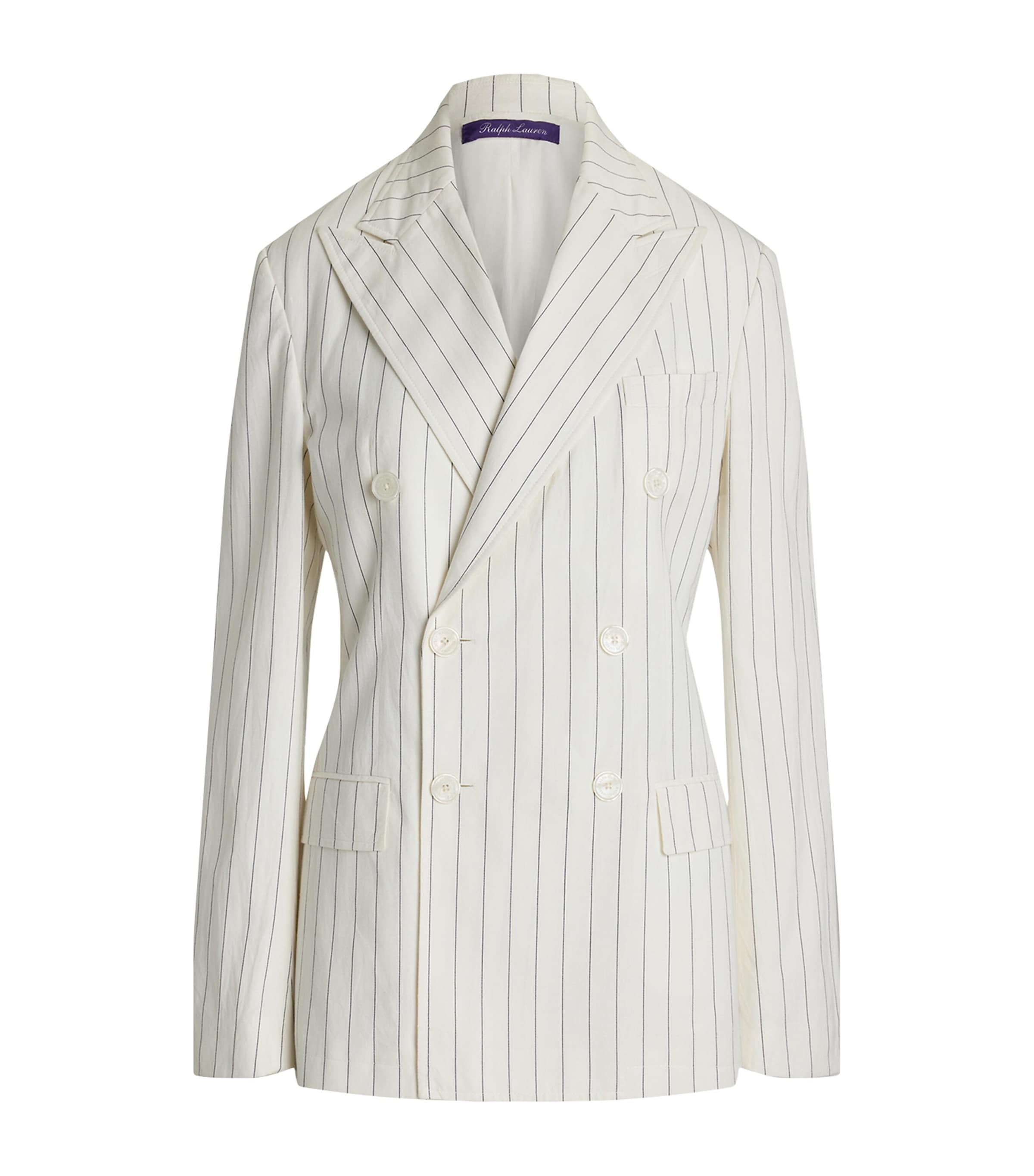 Ralph Lauren Stripe Bennet Jacket In White