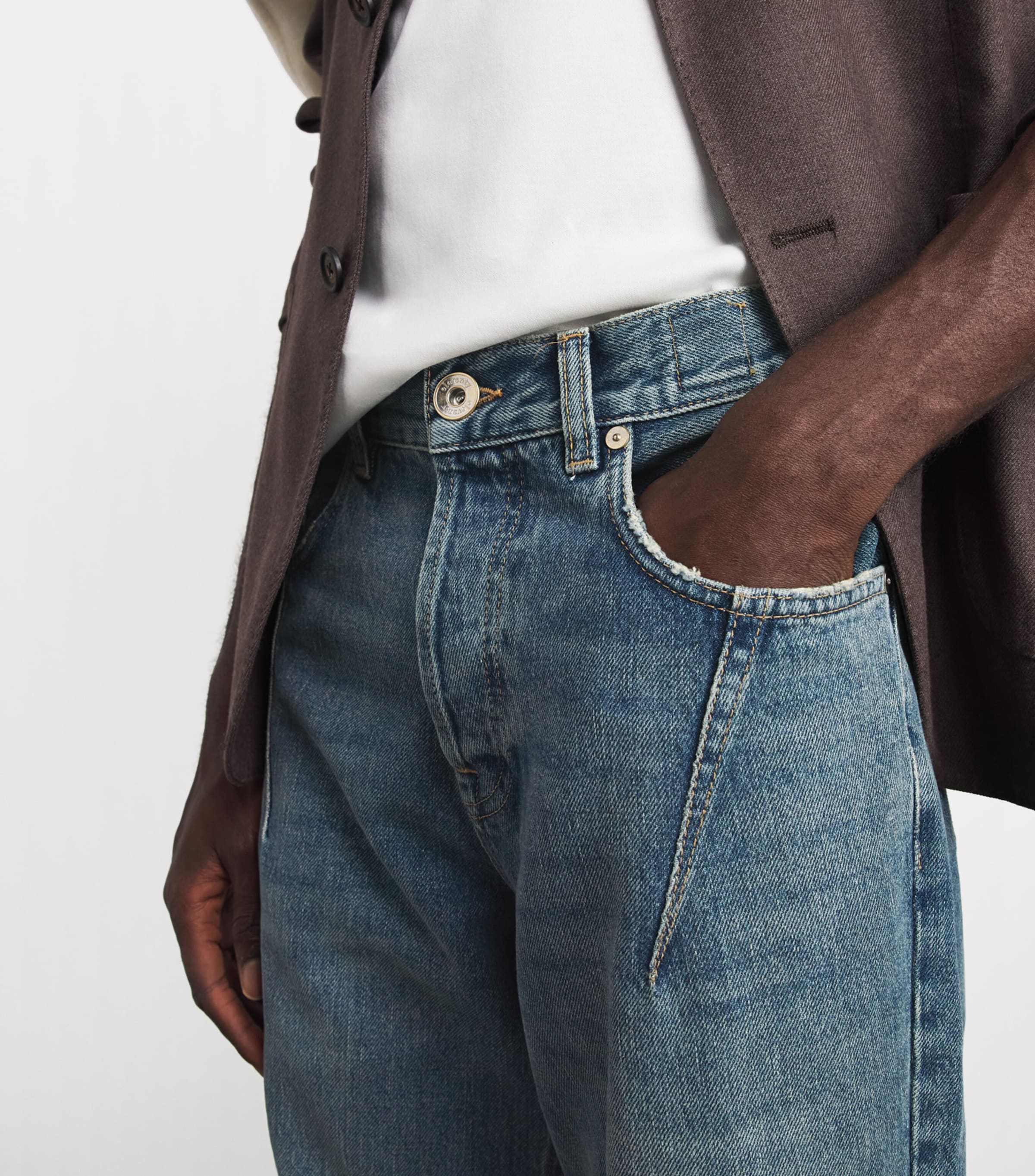 Eleventy Mens Relax Straight Jeans Zucchero Image 3