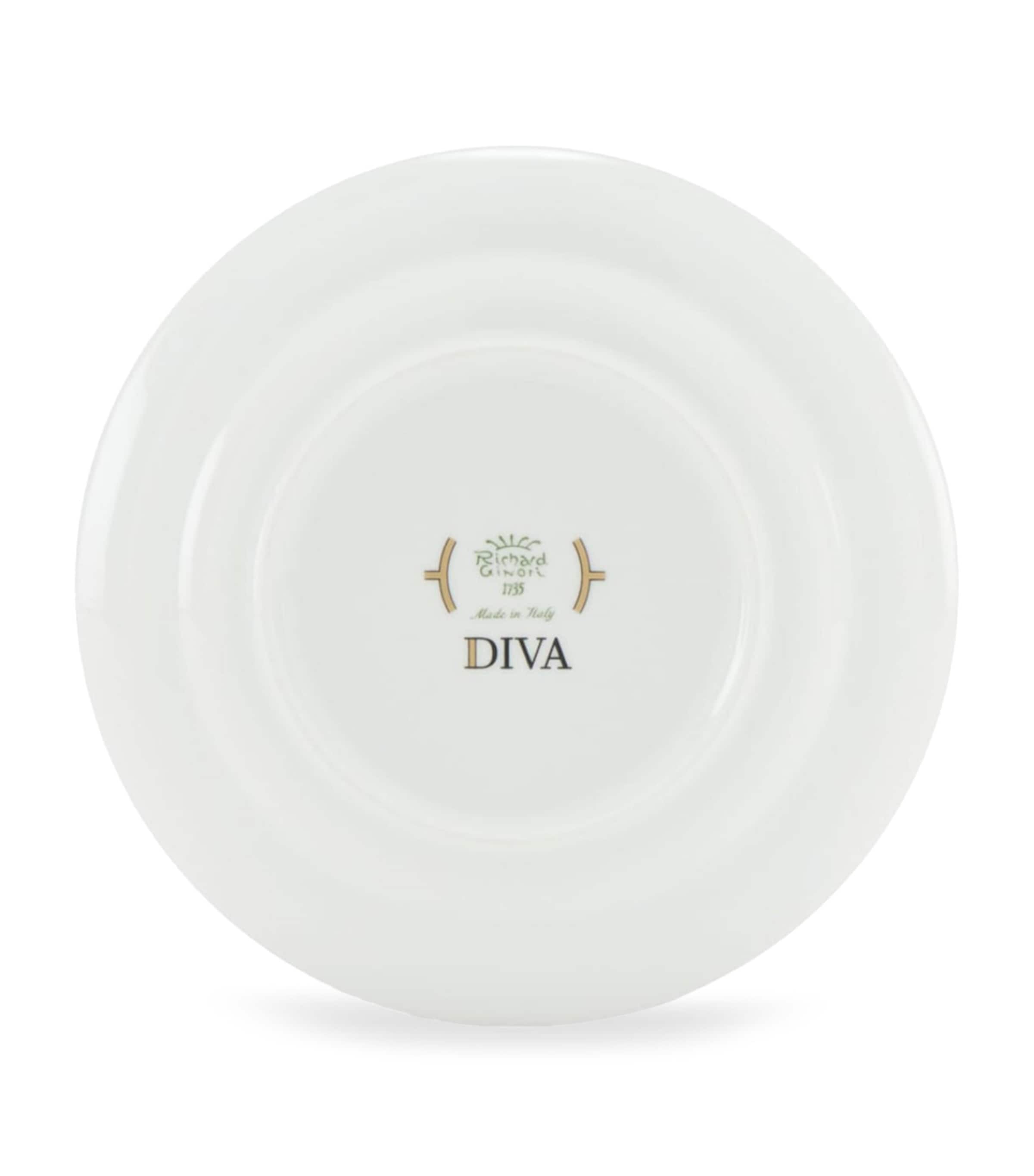 GINORI 1735 Porcelain Colonna Diva Celeste Dessert Plate (20cm) Image 3