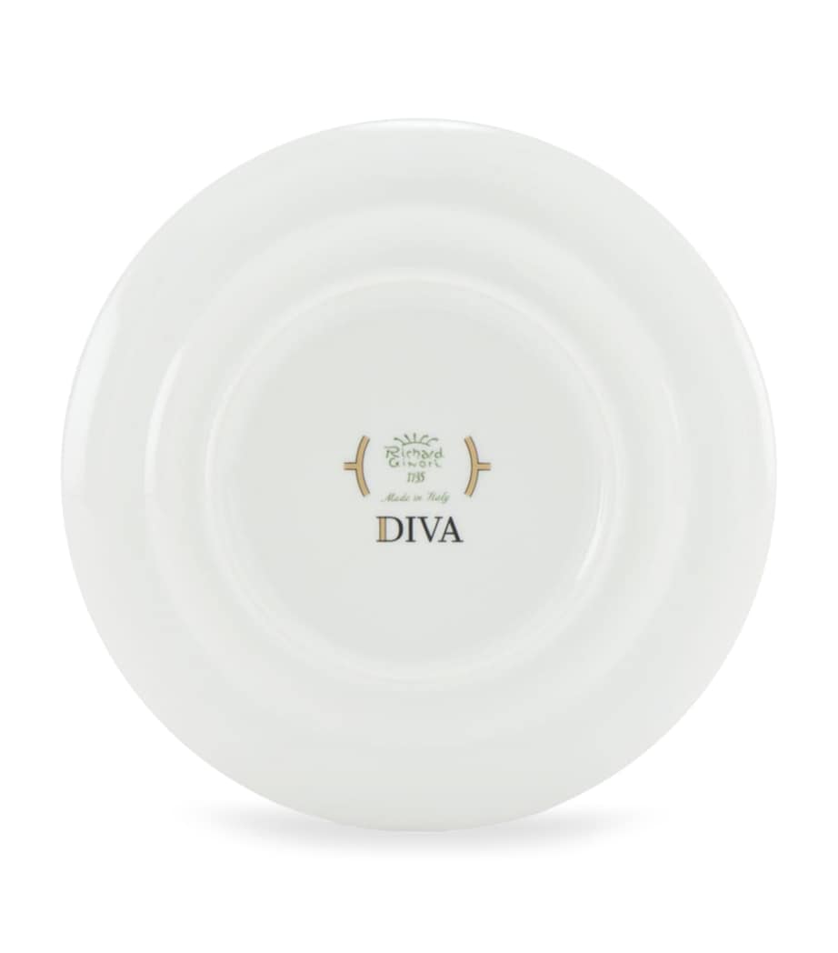 GINORI 1735 Porcelain Colonna Diva Celeste Dessert Plate (20cm) Image 3