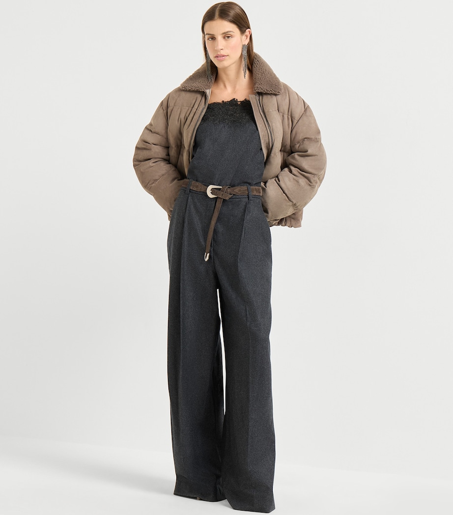 Lace-Detail Wide-Leg Jumpsuit C006 Image 4