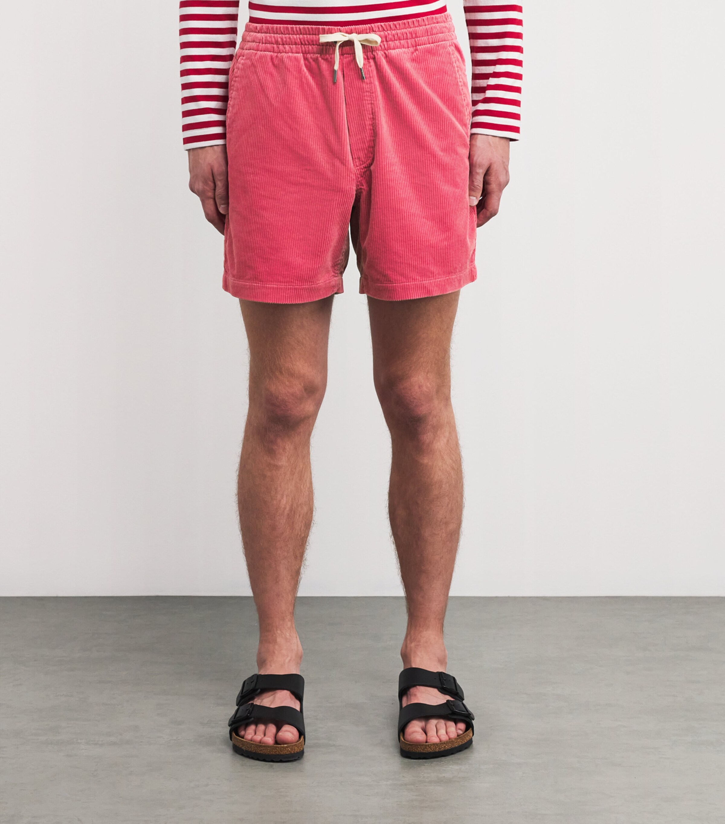 Polo Ralph Lauren Mens Cotton Corduroy Polo Prepster Shorts Red Image 3