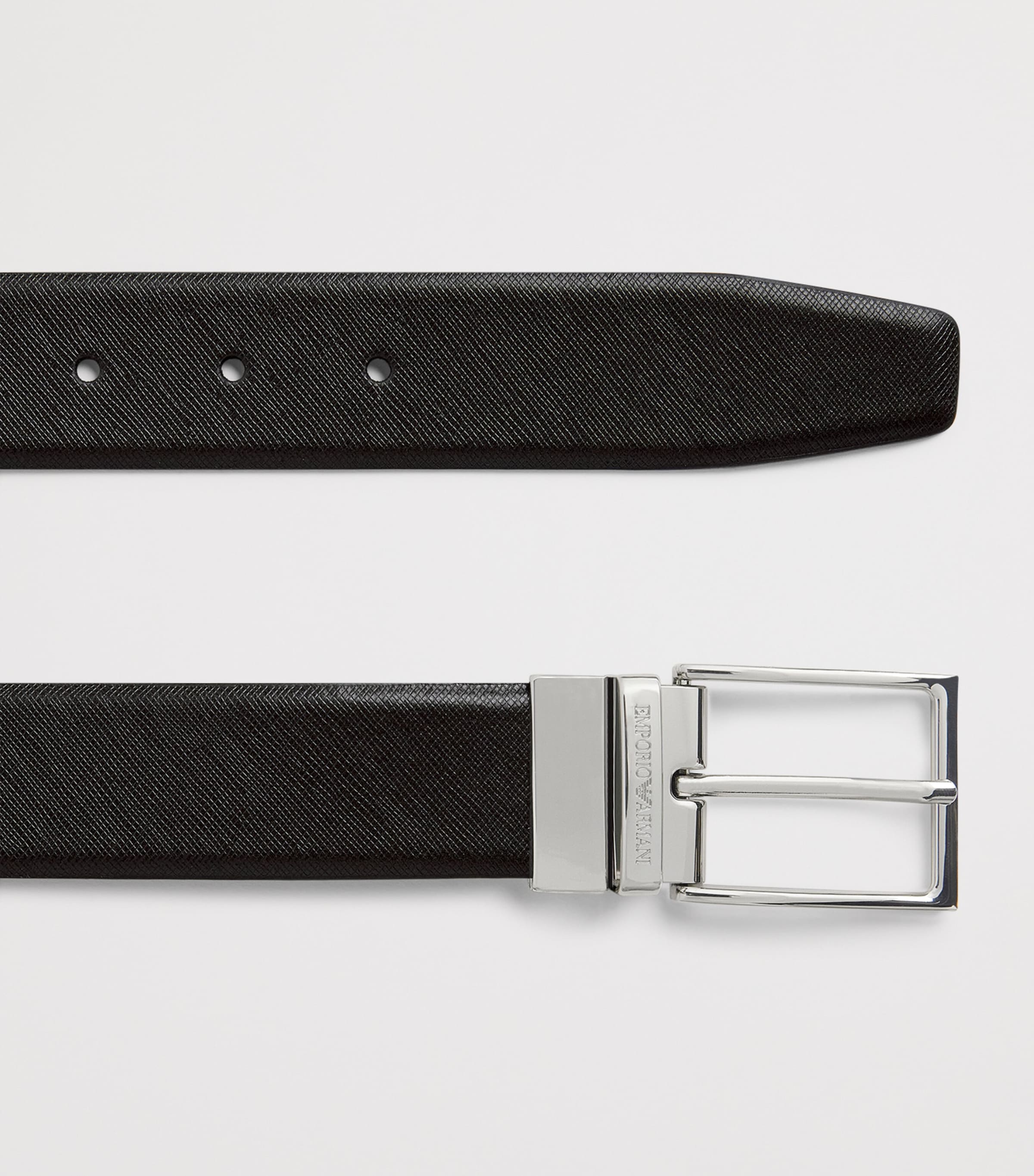 Emporio Armani Grained Leather Belt Image 3