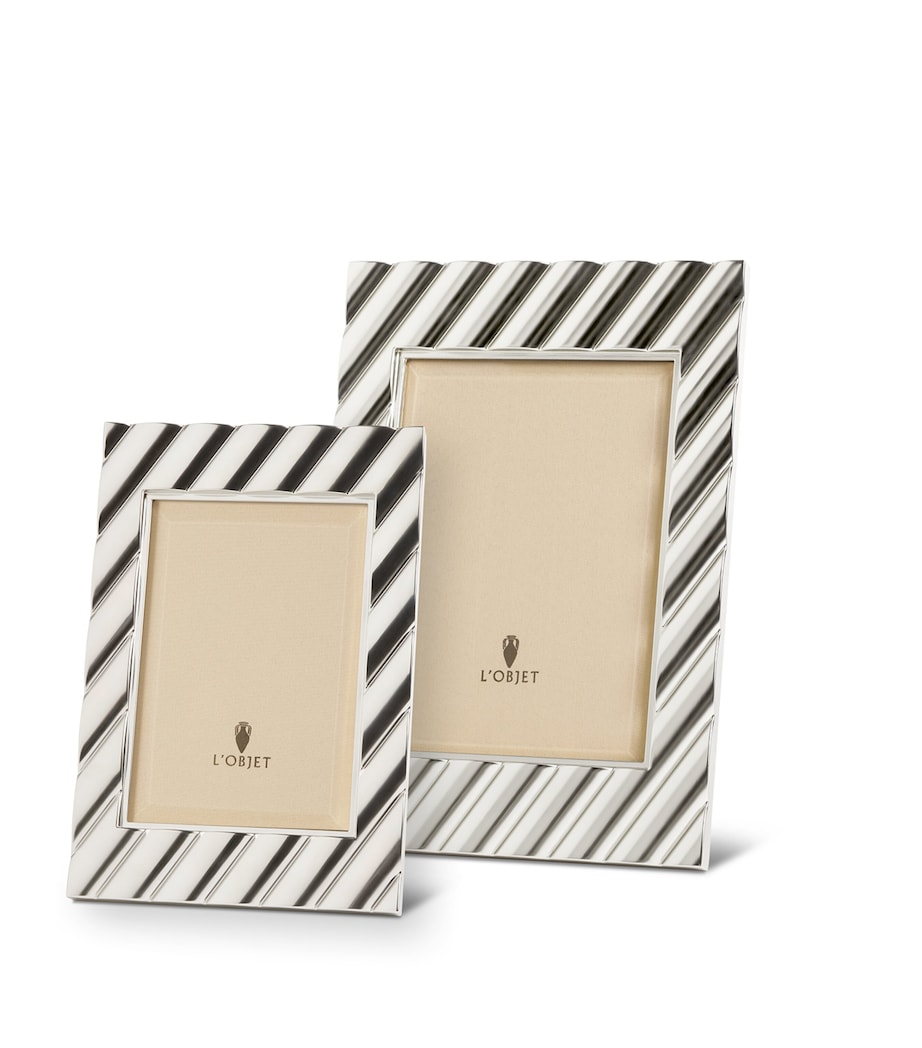 L'Objet Maxime Photo Frame (4” x 6”) Platinum Image 3