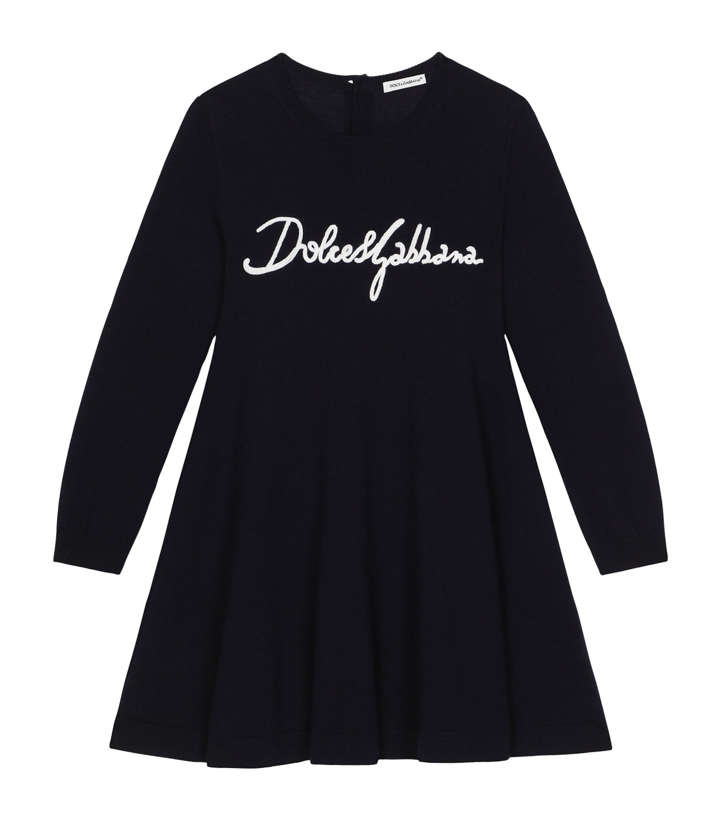 Dolce & Gabbana Embroidered Logo Dress