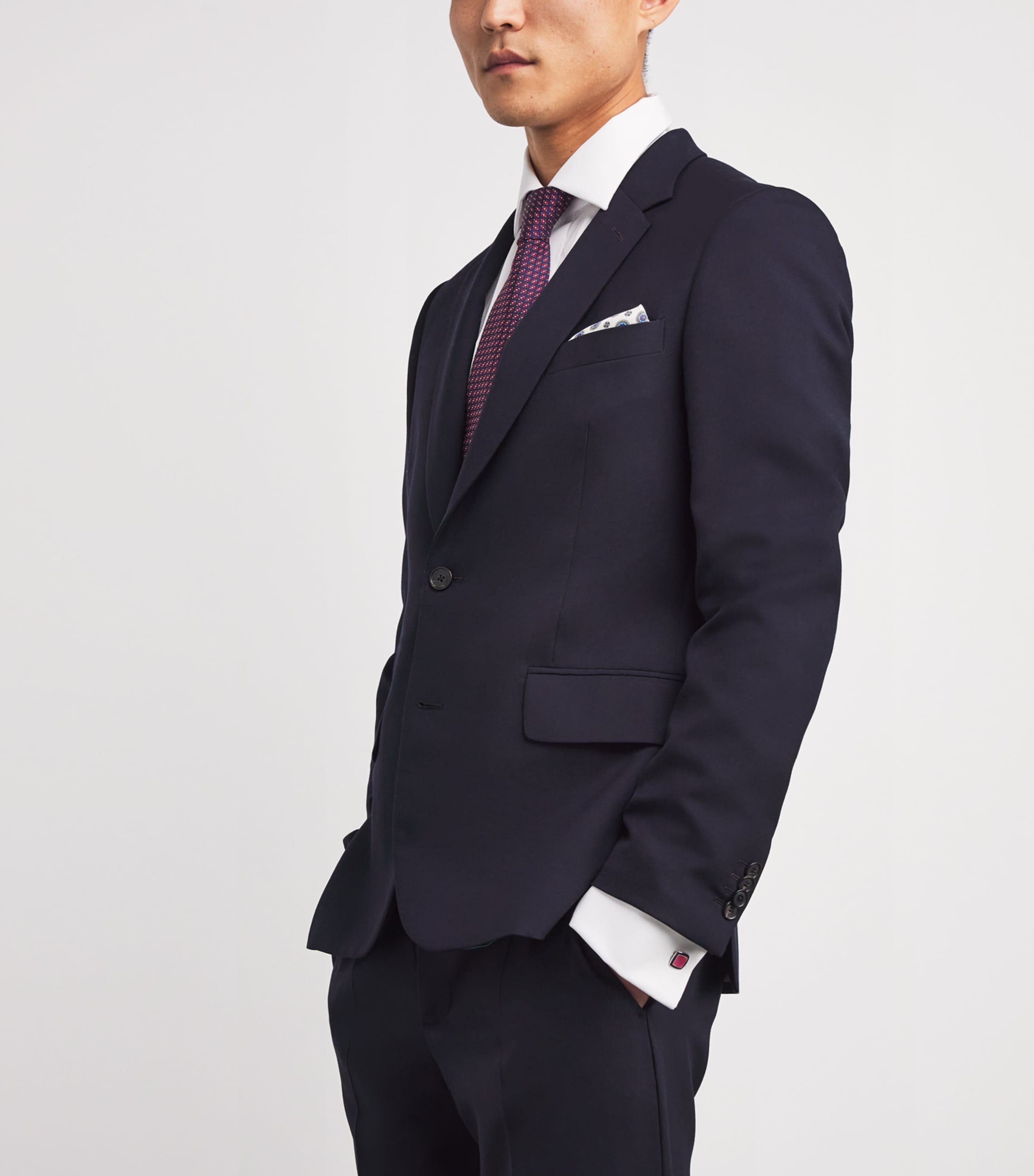 Sterling Silver and Enamel Cufflinks PINK Image 2