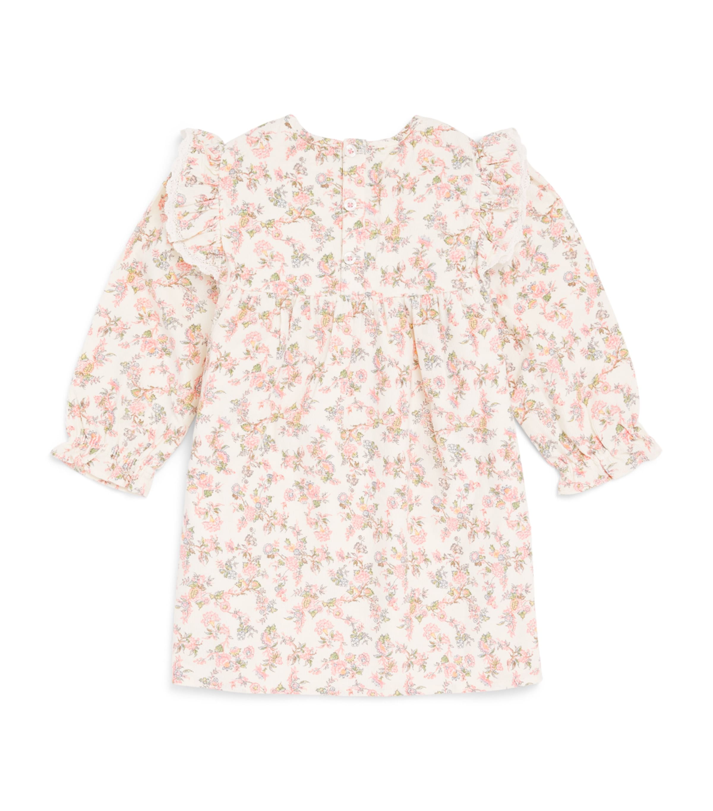 Louise Misha Cotton Floral Saralou Dress (3 Years) Cream Carnation Vale Image 1