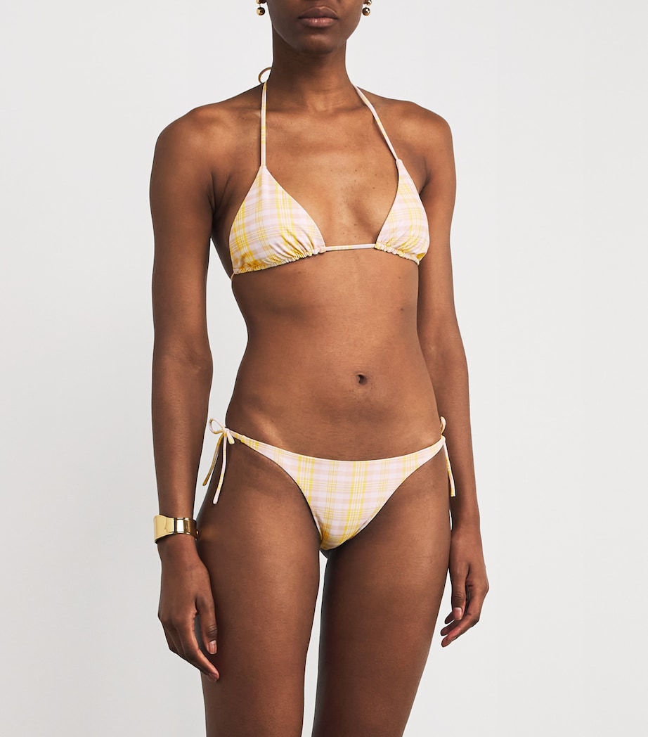 Check Triangle Bikini Top PIATO CHECK Image 2
