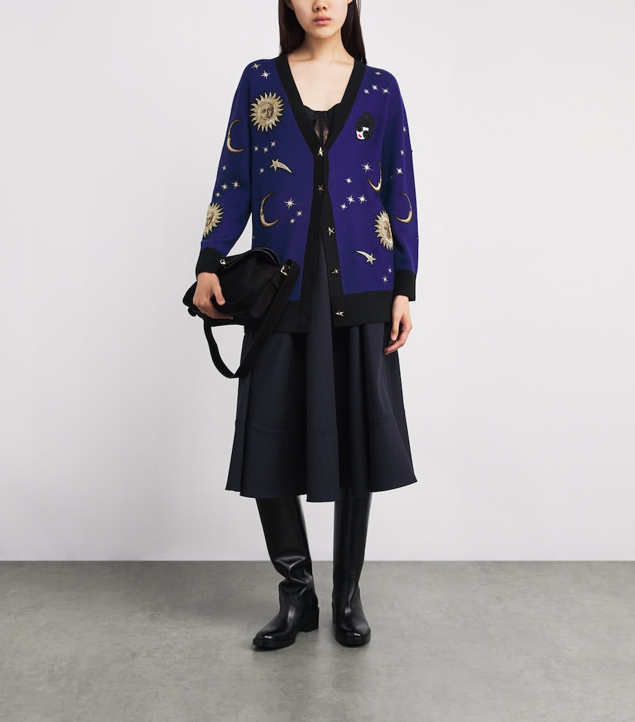 Stretch-Wool Bradford Cardigan C402 MIDNIGHT MULTI Image 2