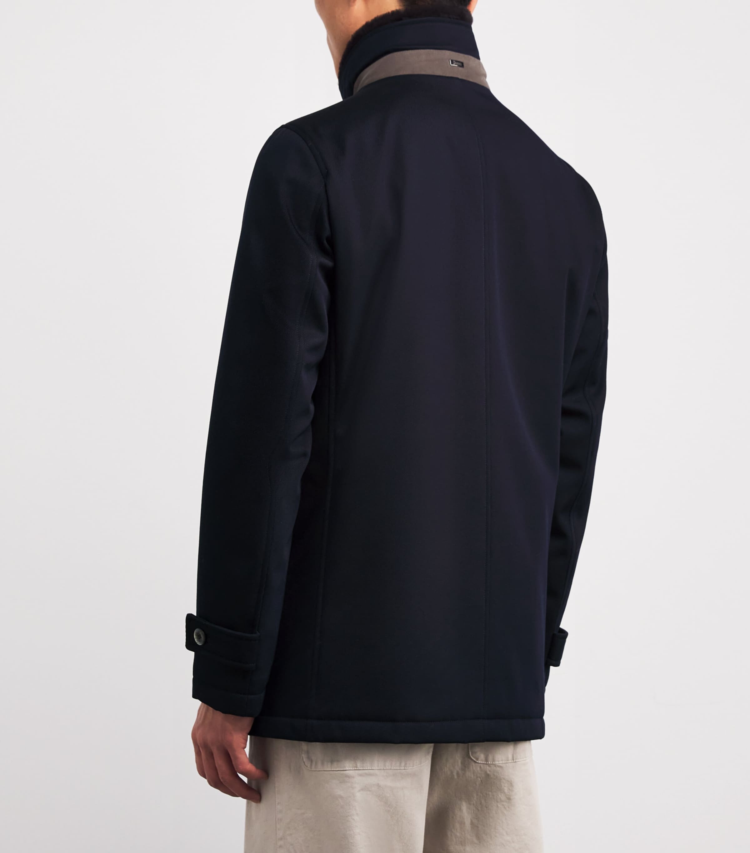 Wool Car Coat 9200 BLUE Image 4