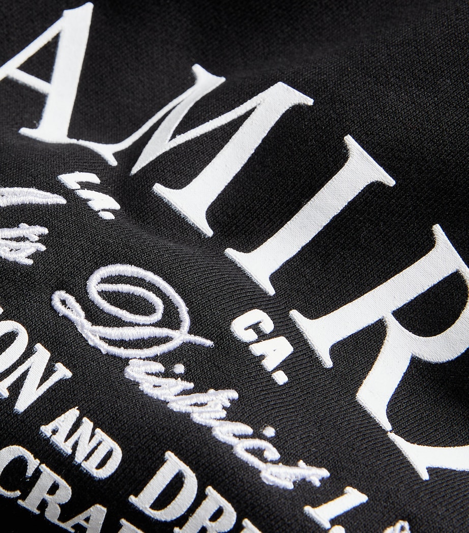 Cotton Logo Print Sweatpants CTT-BLACK Image 5